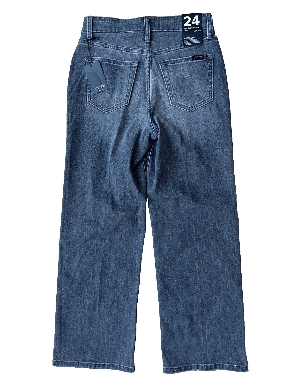 Joe's Joe's Jeans Wide Leg Crop Flawless Two Tone Grey ( 24 ) Size 24" / US 00 / IT 34 - 3 Thumbnail