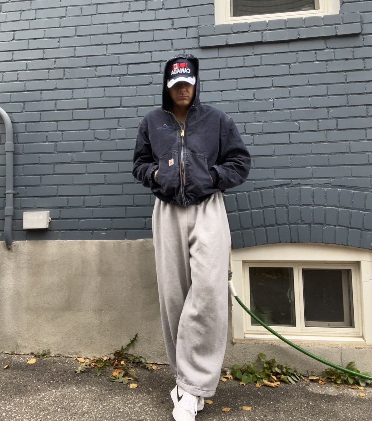 Carhartt vtg carhartt hooded jacket blue Size US L / EU 52-54 / 3 - 3 Thumbnail