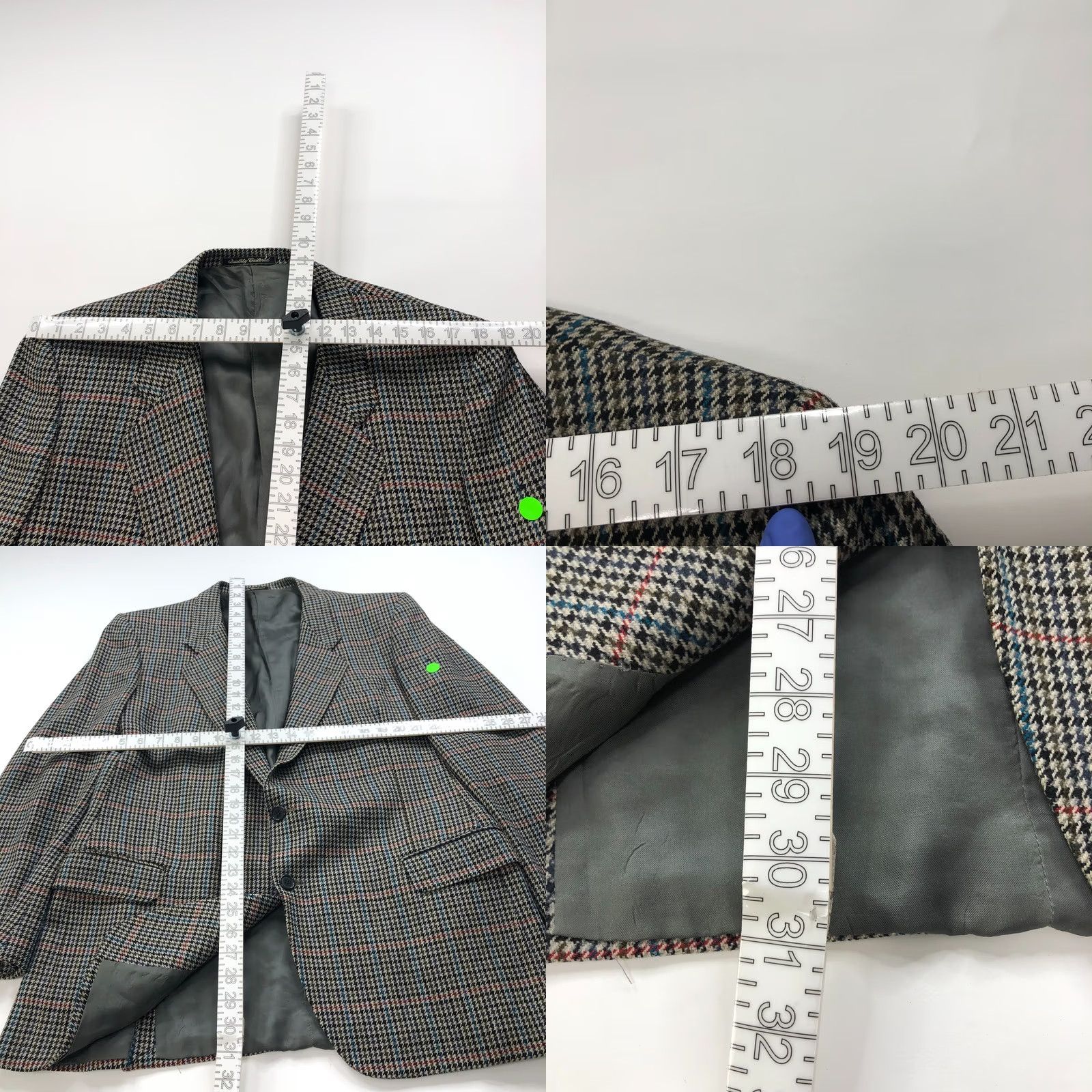 Ermenegildo Zegna Ermenegildo Zegna Tessuto Houndstooth 44 Wool Sport Coat Beige Black Mens Jacket Single-Breasted Notch Lapel Two-Button Front Regular Vintage No Size US S / EU 44-46 / 1 - 8 Thumbnail