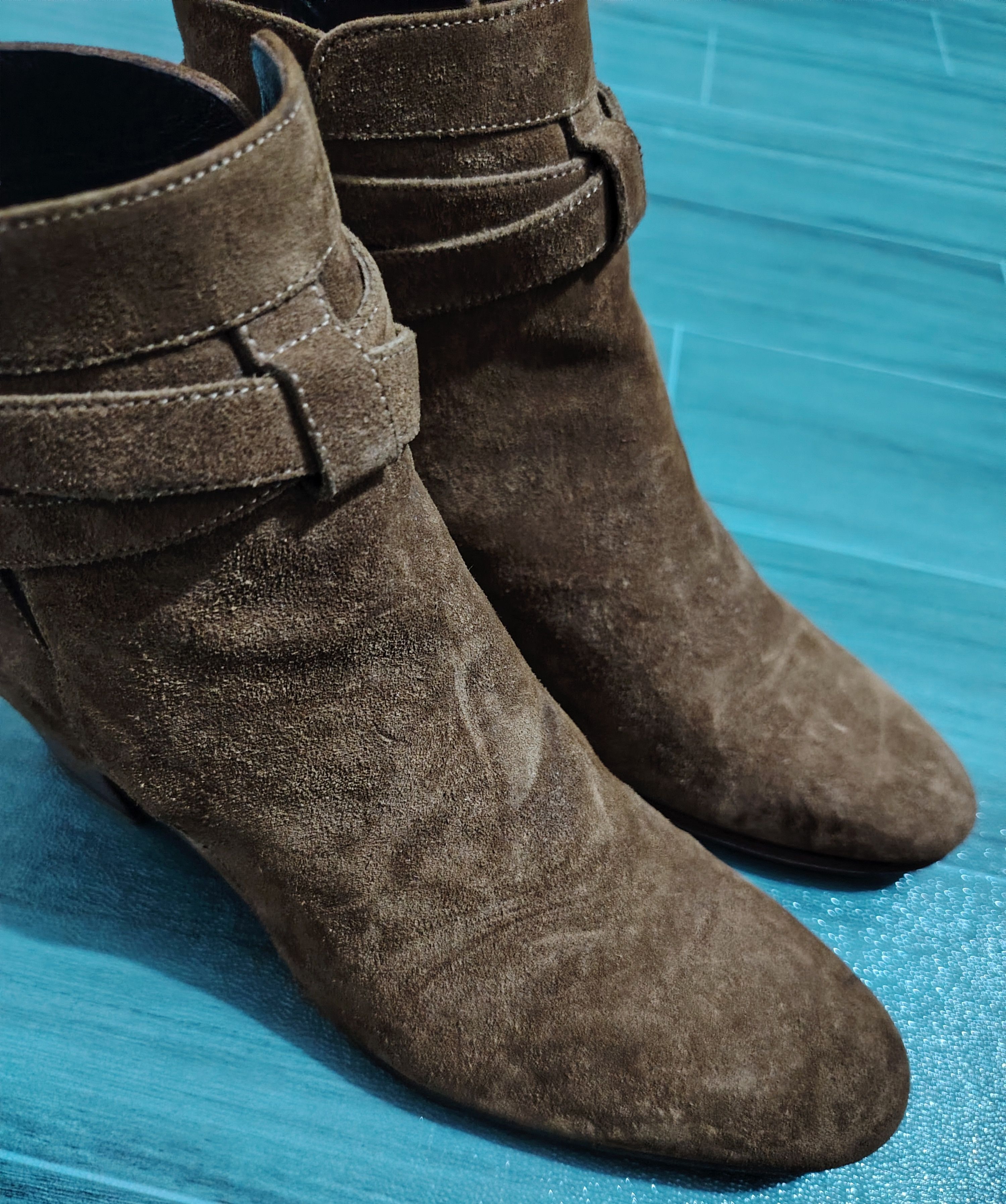 Saint Laurent Paris SAINT LAURENT PARIS - Suede Jodhpur Ankle Boots Size US 7 / IT 37 - 2 Thumbnail