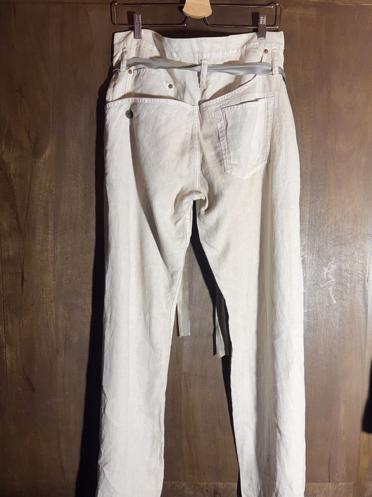 Yohji Yamamoto vintage asymetrical yohji yamamoto linen pants 3 jp Size 28" / US 6 / IT 42 - 6 Thumbnail