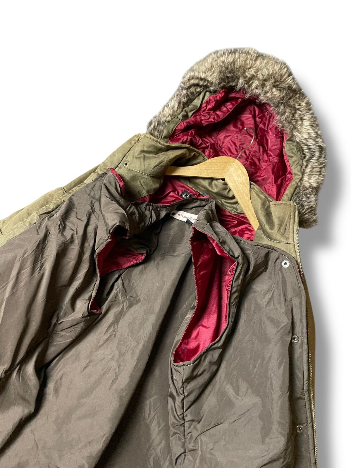 If Six Was Nine Rosso StyleLab Military Multipocket Winter Jacket (103) Size US L / EU 52-54 / 3 - 6 Thumbnail
