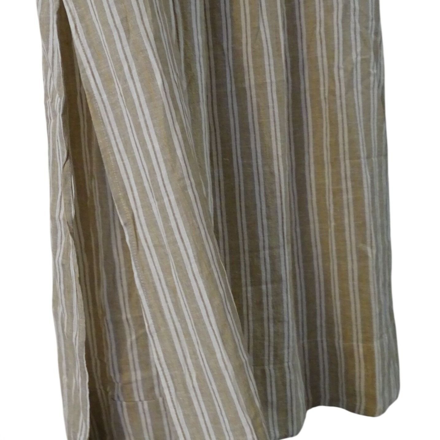 Z Supply Z Supply Evereve Tan White Stripe Maxi Skirt Size M Linen Size 28" / US 6 / IT 42 - 2 Thumbnail
