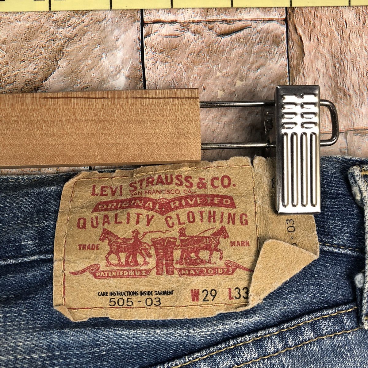 Levi's Levis Blue Distressed faded Denim Pants #A961 Size US 29 - 19 Thumbnail