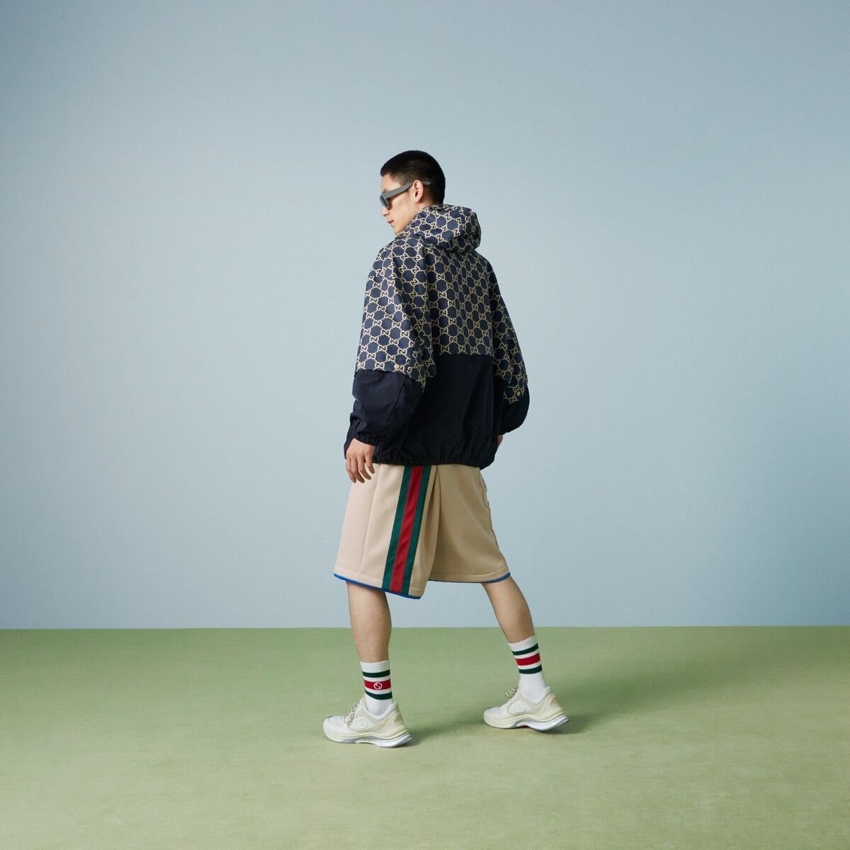 Gucci o1s1wg110925 Neoprene Basketball Shorts With Web Multicolor Size US 36 / EU 52 - 2 Thumbnail