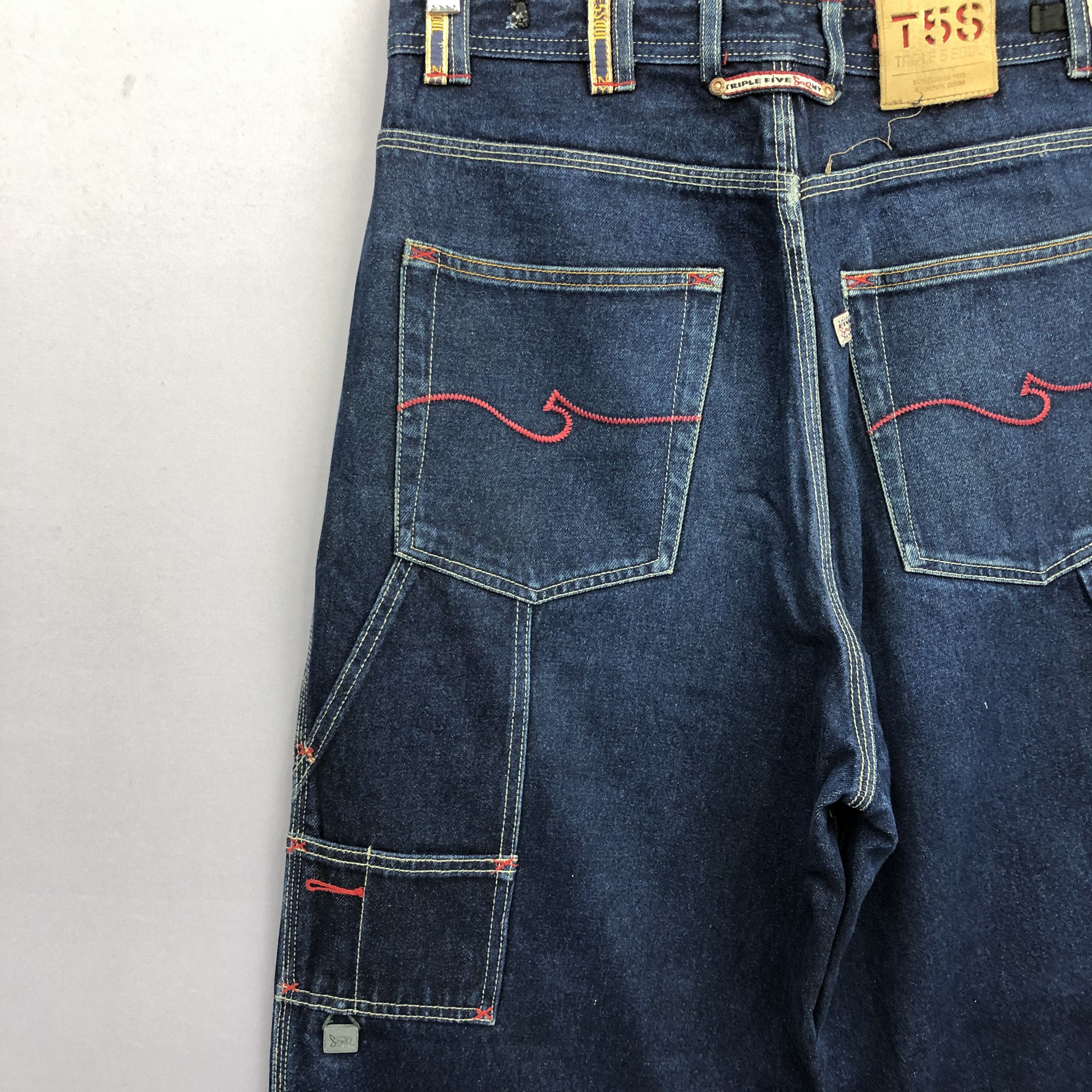 Triple 5 Soul Y2K Triple 5 Baggy Carpenter Skater Japanese Jeans Denim Size US 32 / EU 48 - 7 Thumbnail