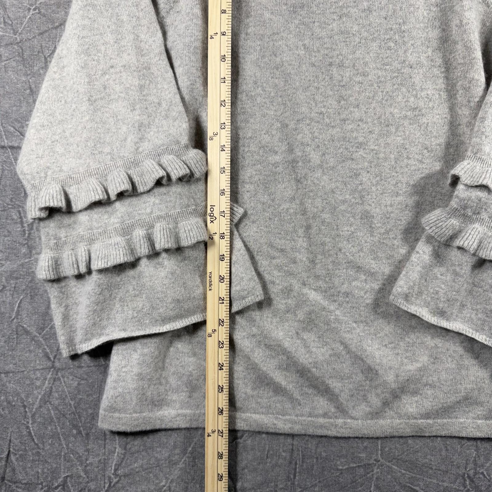 Charter Club Charter Club Sweater Women's 1X Grey Cashmere Bell Sleeve Size L / US 10 / IT 46 - 4 Thumbnail