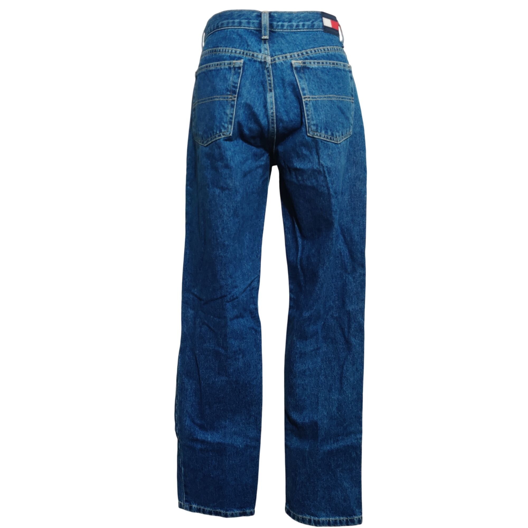 Tommy Jeans Vintage Womens Tommy Jeans Juniors Straight Leg High Rise De Size 31" - 4 Thumbnail
