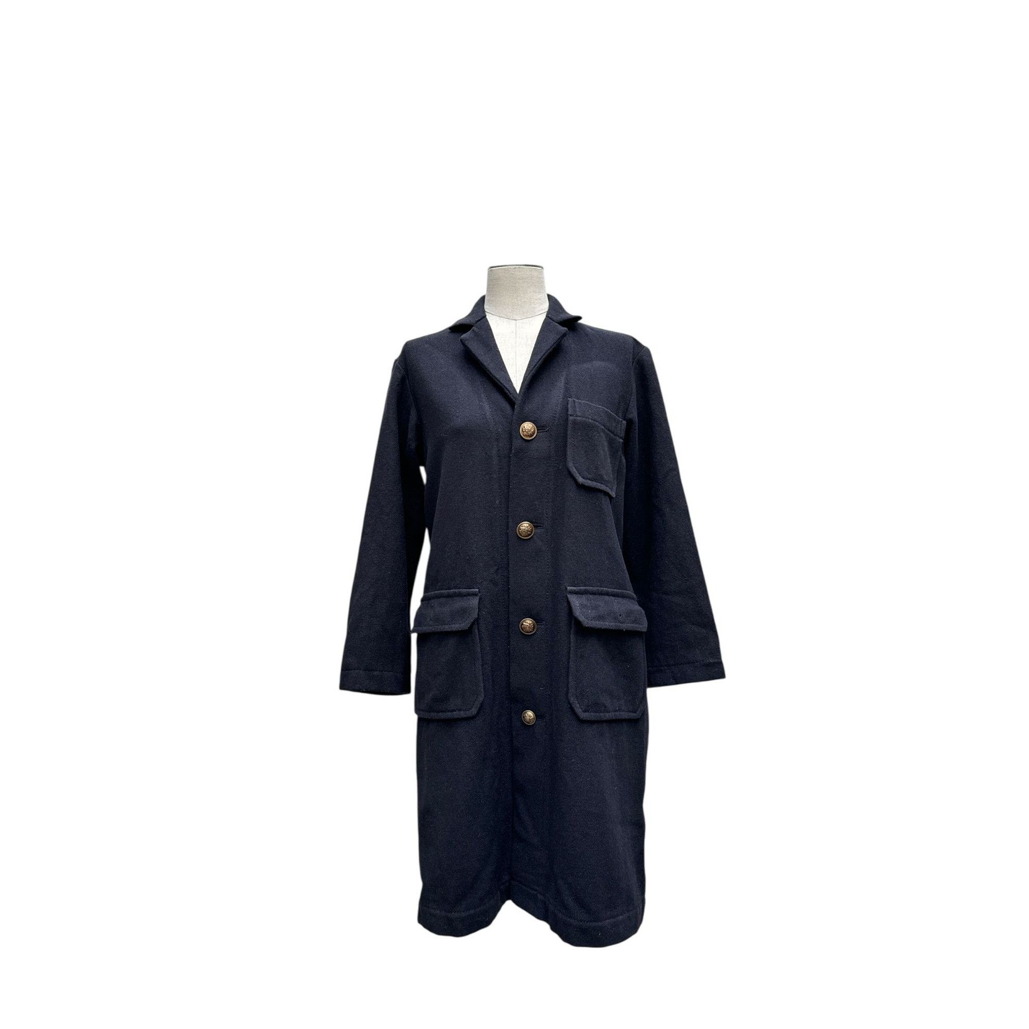 Comme des Garcons Vintage Navy Wool Coat Size M / US 6-8 / IT 42-44 - 1 Thumbnail