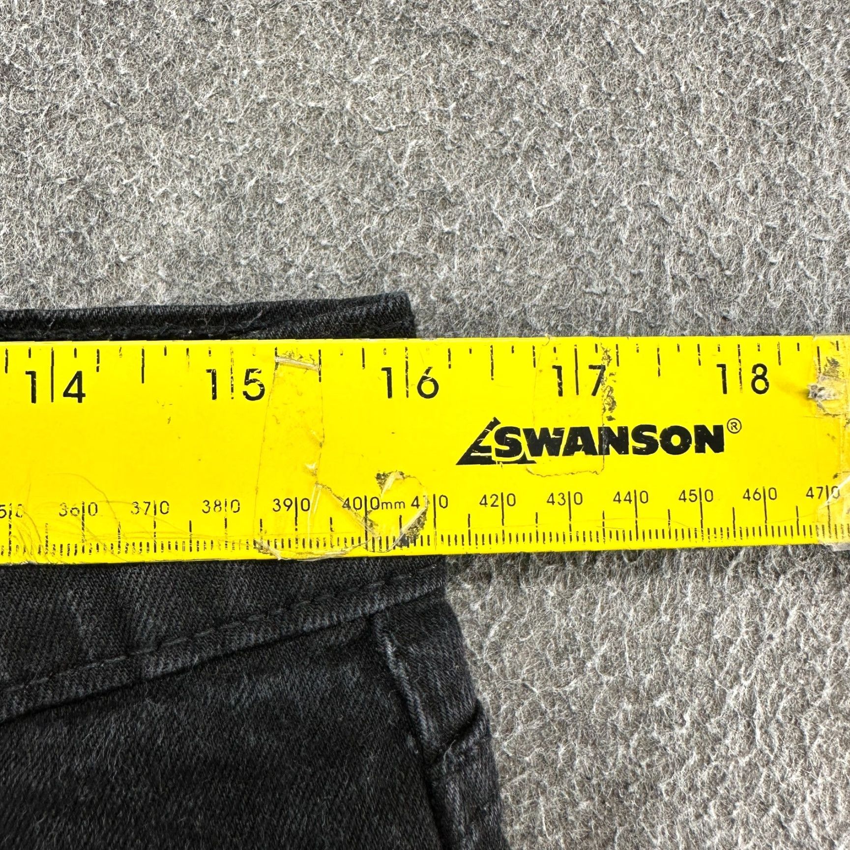 Levi's Levis 505 Jeans Mens 32x29 Black Regular Fit Straight Leg Dark Wash Stretch Size US 32 / EU 48 - 7 Thumbnail