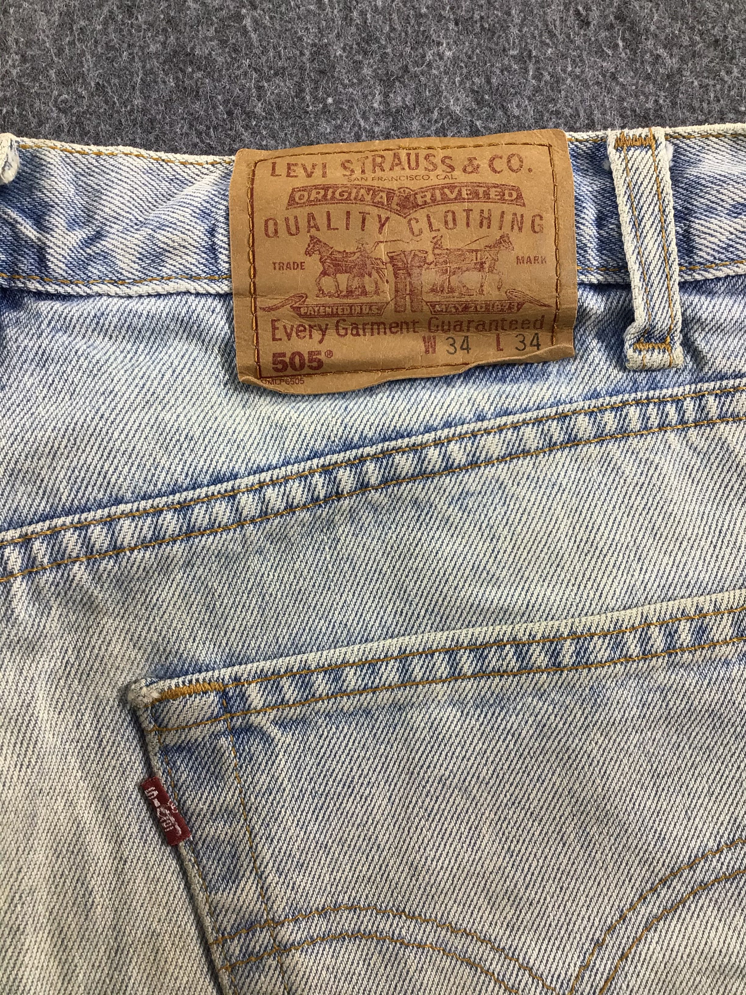 Levi's × Vintage Vintage Levis 505 Light Wash Jeans-JM113 Size US 33 - 6 Thumbnail