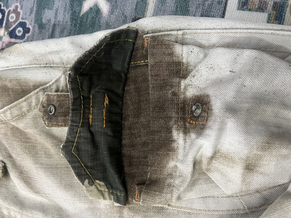 Japanese Brand FLARED💥1 of 1‼️EDWIN BUSHPANT BROWN FADED DISTRESSED DENIM Size US 31 - 15 Thumbnail