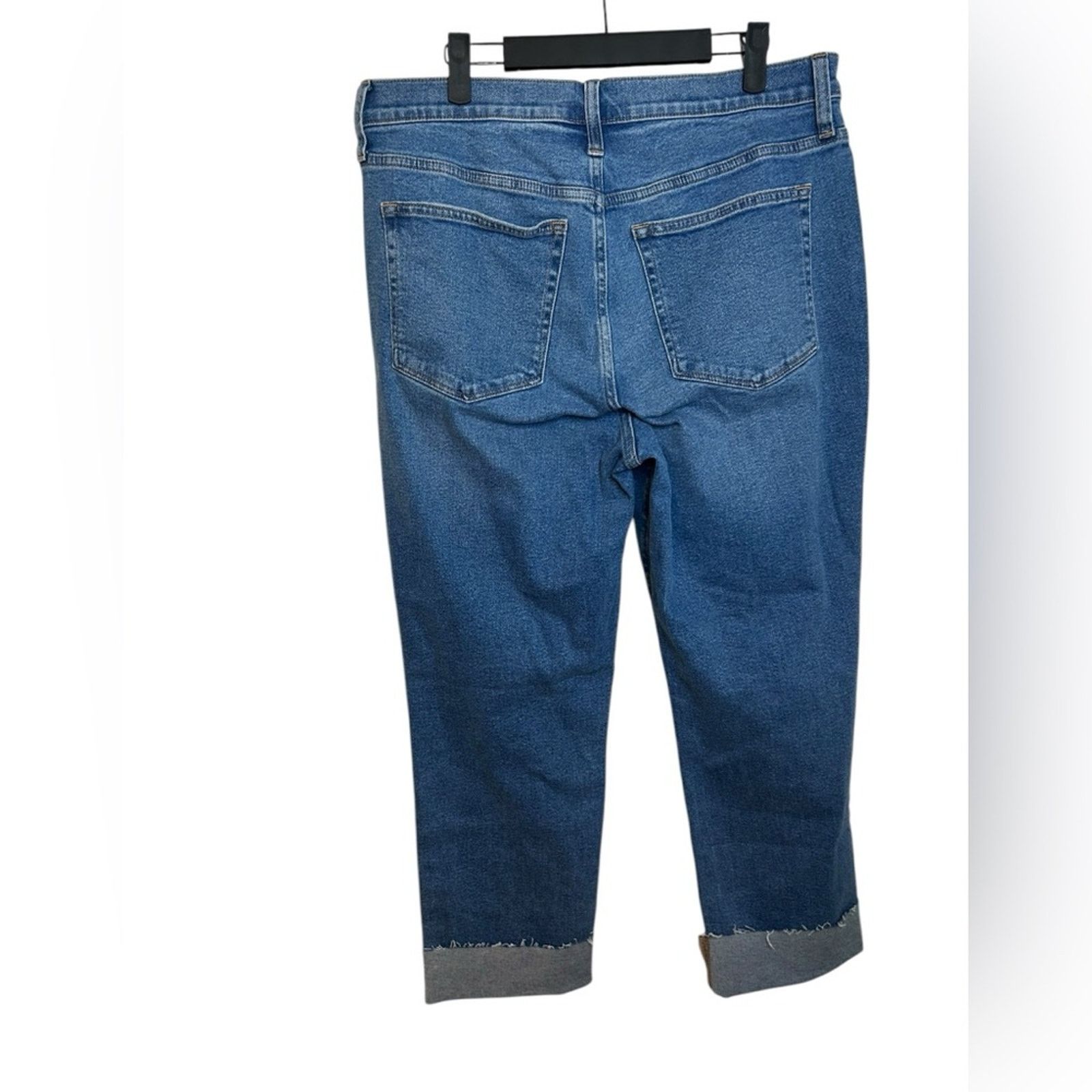 J.Crew J.Crew Essential Straight Leg Cuffed Jeans Size 31" - 2 Thumbnail