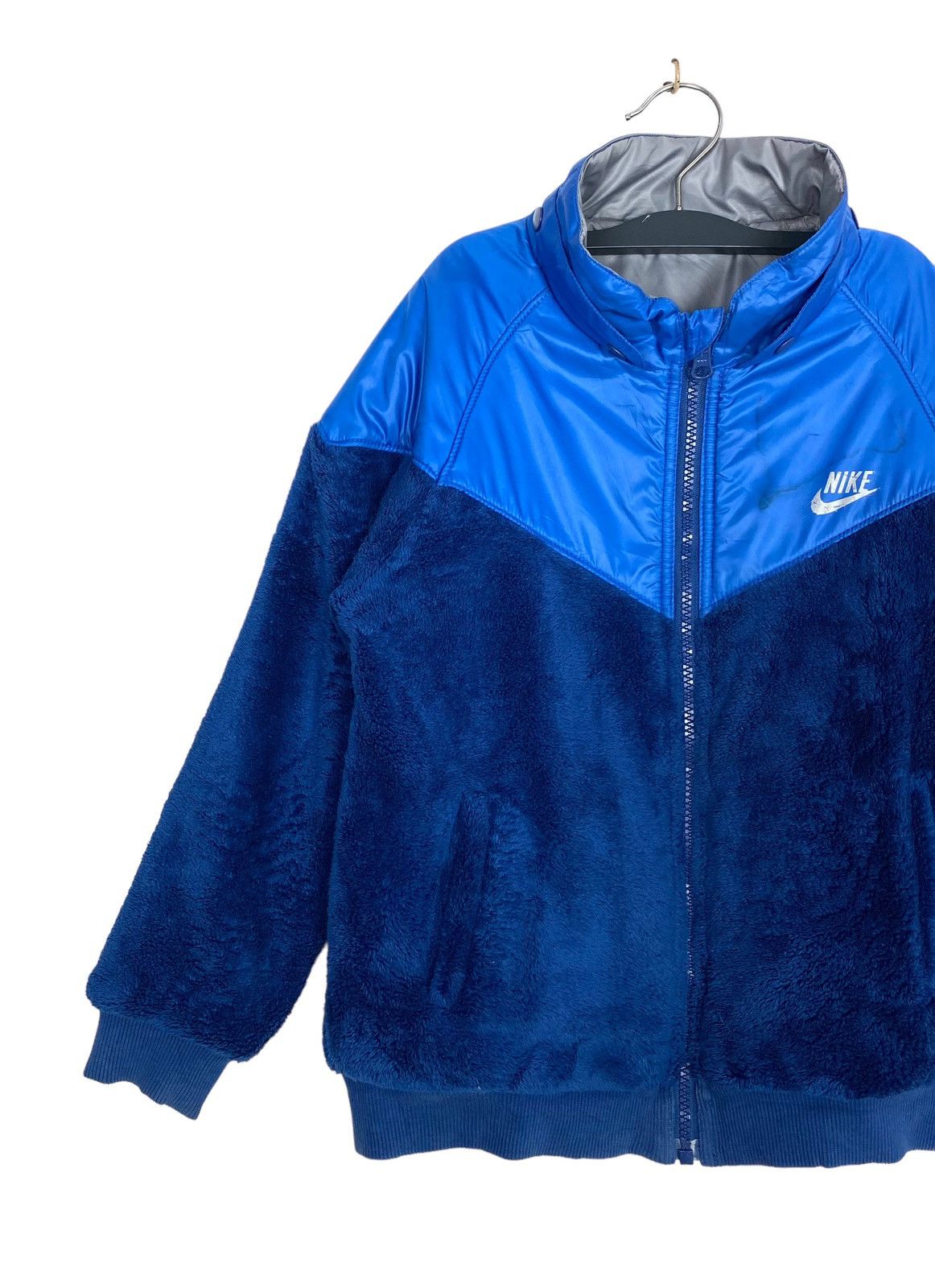 Nike Rare‼️ Nike Kids Reversible Jacket Fleece Size US XXS / EU 40 - 3 Thumbnail
