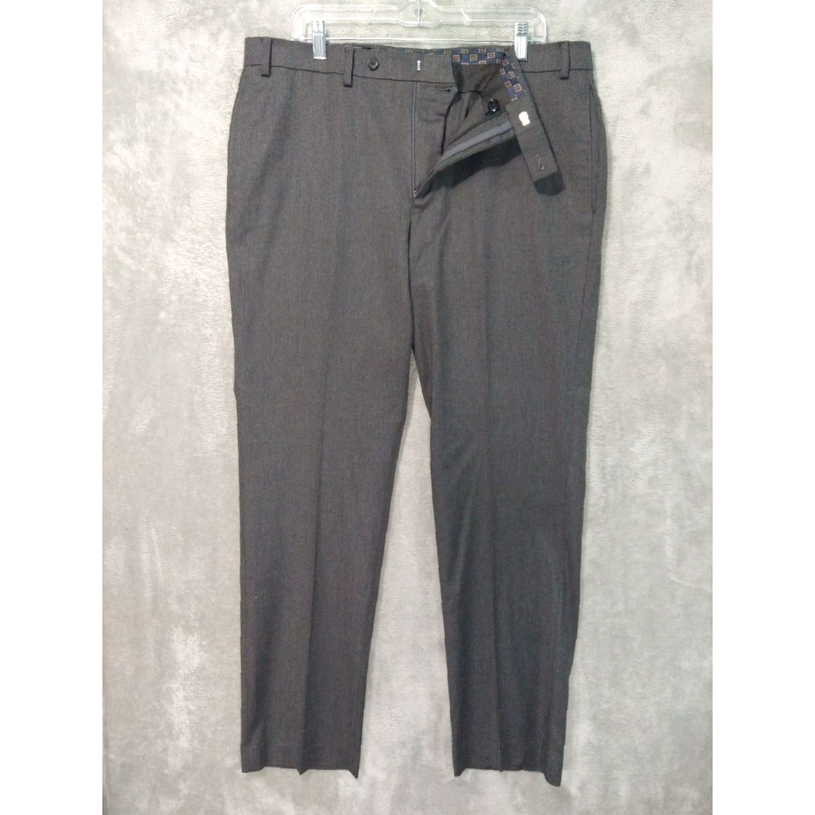 Ralph Lauren Ralph Lauren Dress Pants Mens 36 Gray Flat Front Tapered Leg Slacks Personalize: No Size US 36 / EU 52 - 2 Thumbnail