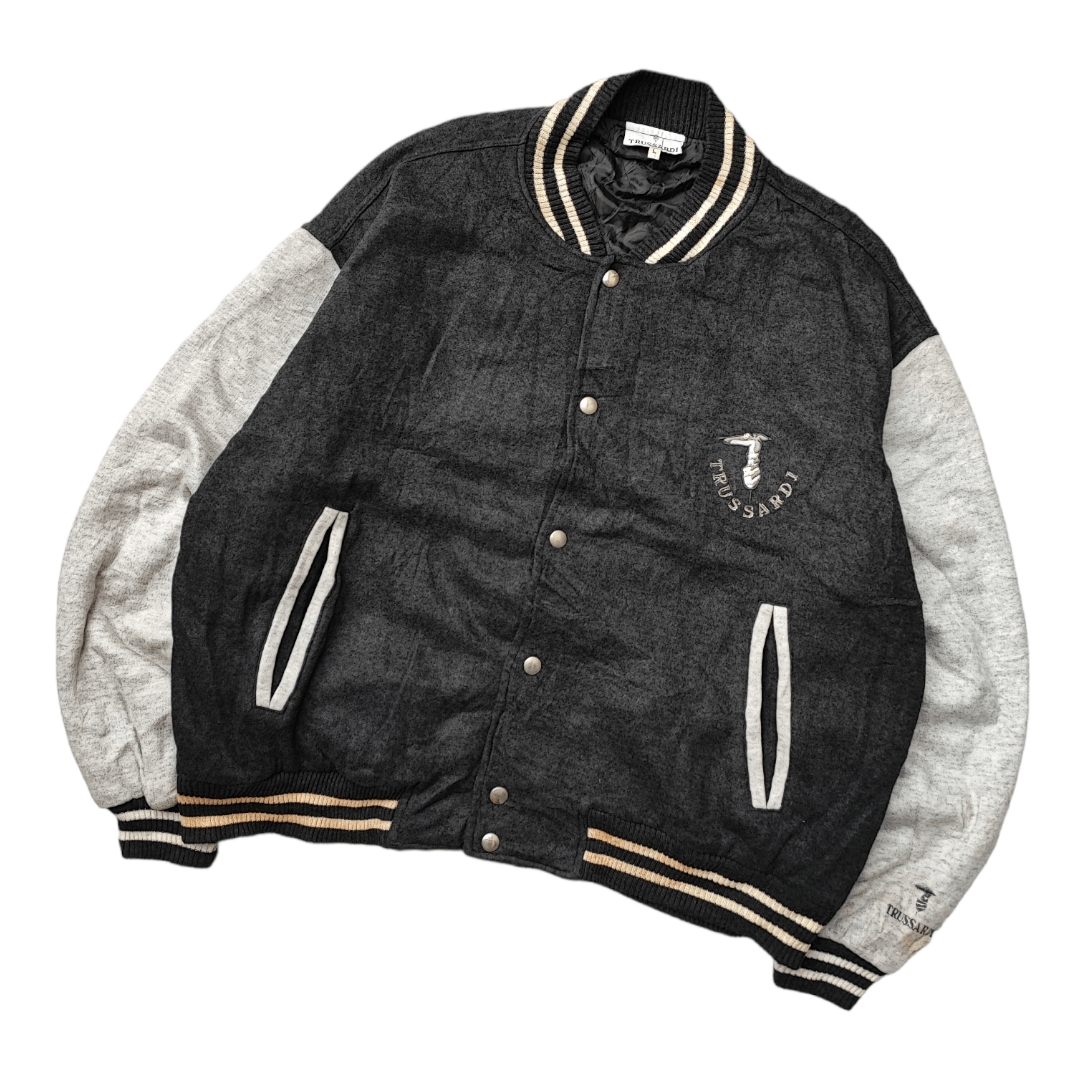 Trussardi Vintage Trussardi Big Logo Varsity Jacket Size US L / EU 52-54 / 3 - 5 Thumbnail
