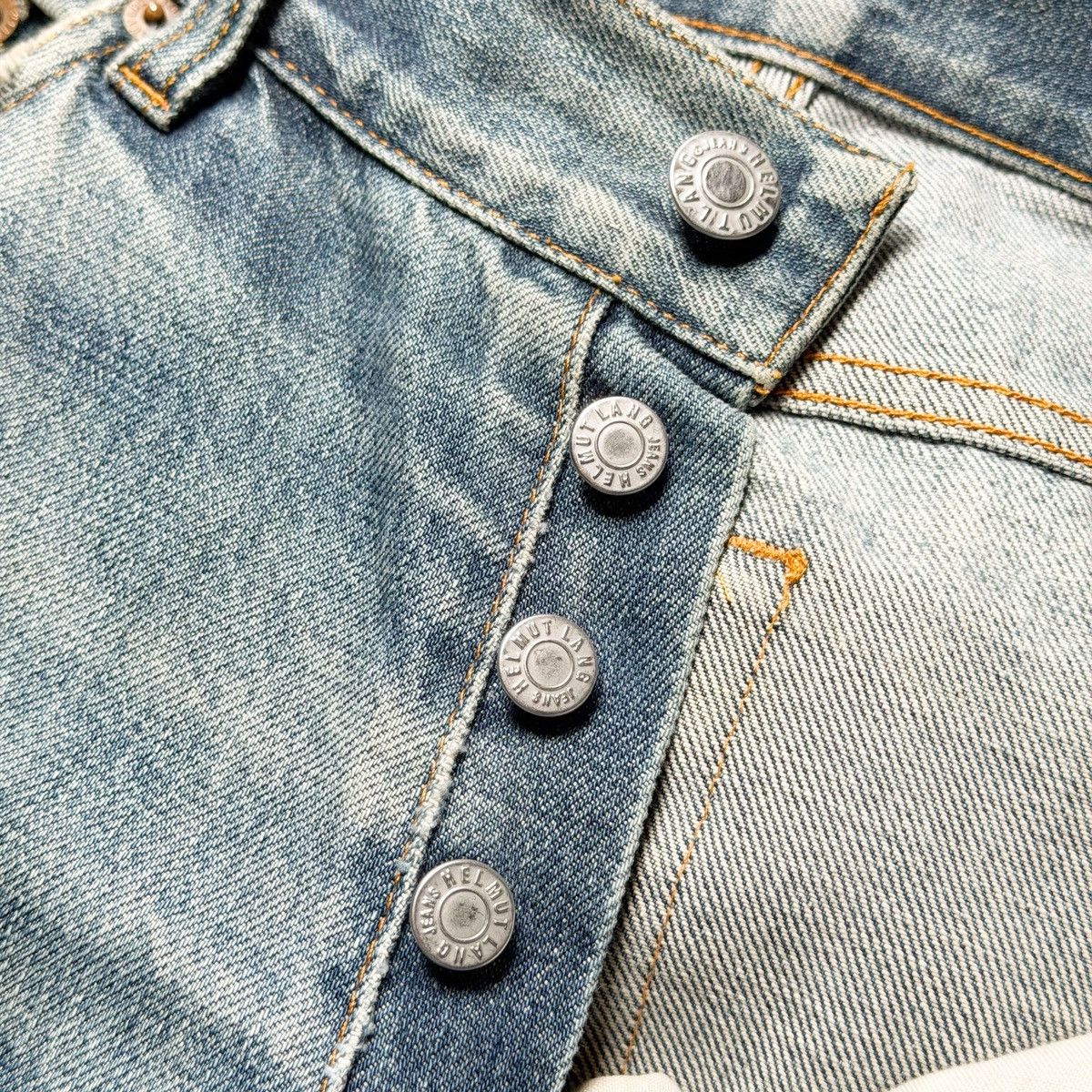 Helmut Lang Vintage Helmut Lang 1998 THRASHED Repair Denim Size US 32 / EU 48 - 9 Thumbnail