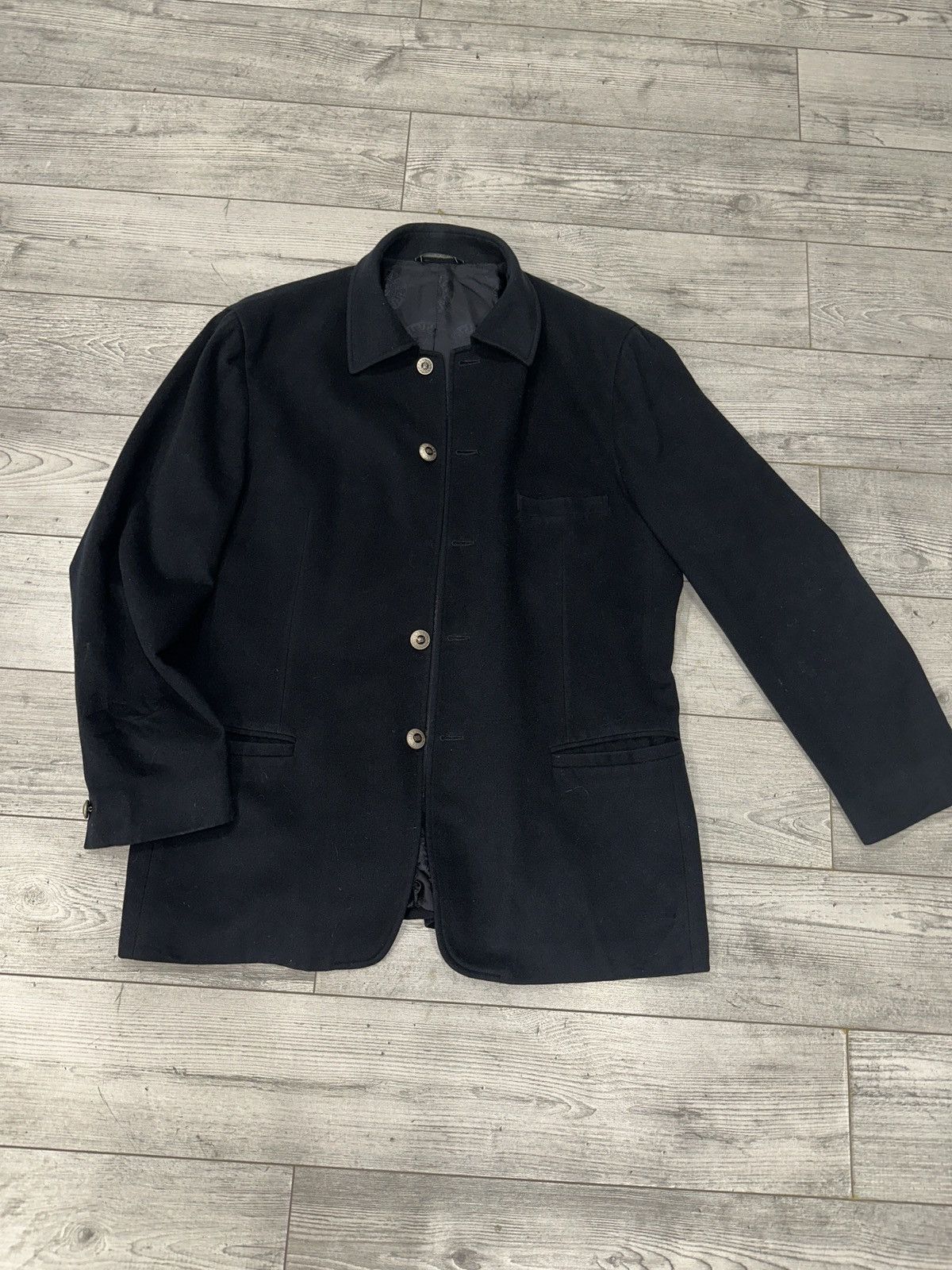 Versace V2 wool blazer