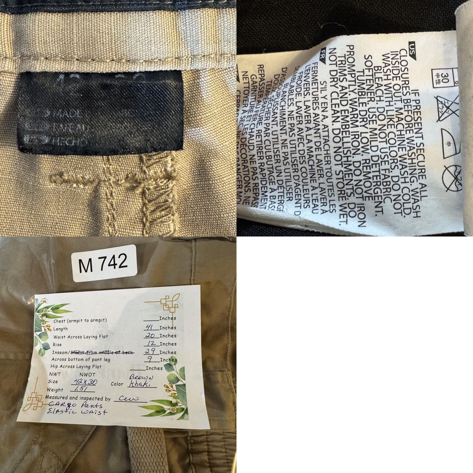 Vintage 5.11 Tactical Pants Mens 42x30 Khaki Taclite Pro Ripstop Cargo Utility Outdoor Size US 42 / EU 58 - 9 Thumbnail