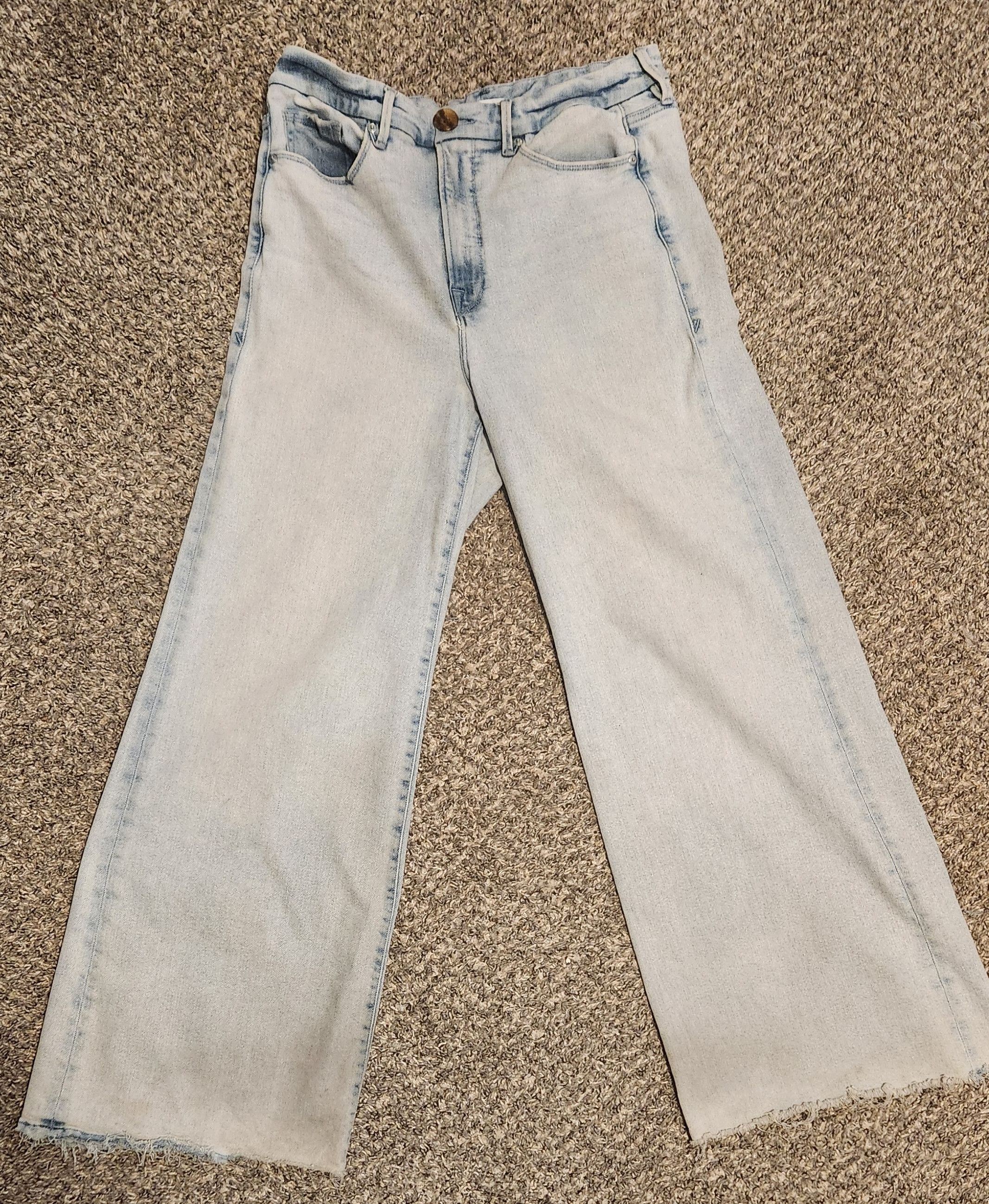 Good American Good American Acid-Wash Palazzo Jeans Size 38" / US 16 / IT 52 - 9 Thumbnail
