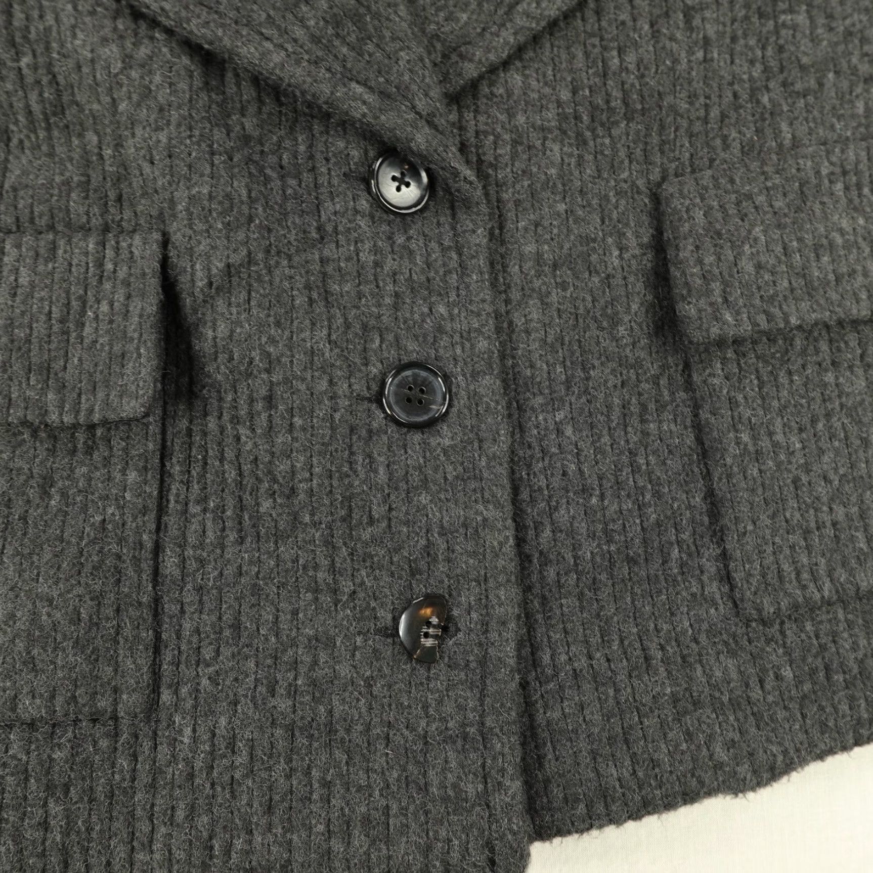Alexander Wang Alexander Wang Jacket Blazer Womens 8 Gray Wool Pea Coat Button Up Short Vintage Size M / US 6-8 / IT 42-44 - 3 Thumbnail