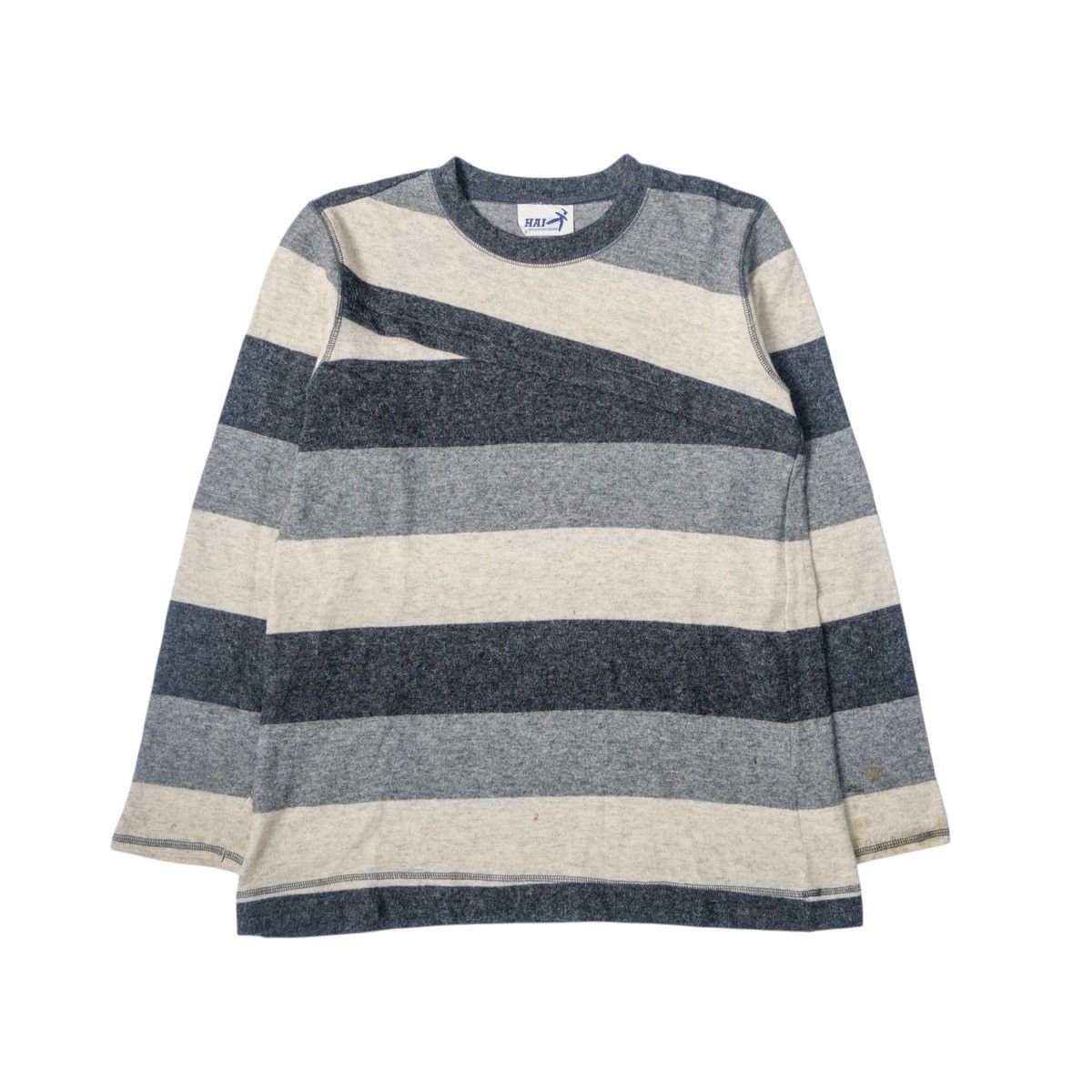 Issey Miyake Vintage 90s Hai sporting gear striped merino wool sweater Size US S / EU 44-46 / 1 - 1 Thumbnail