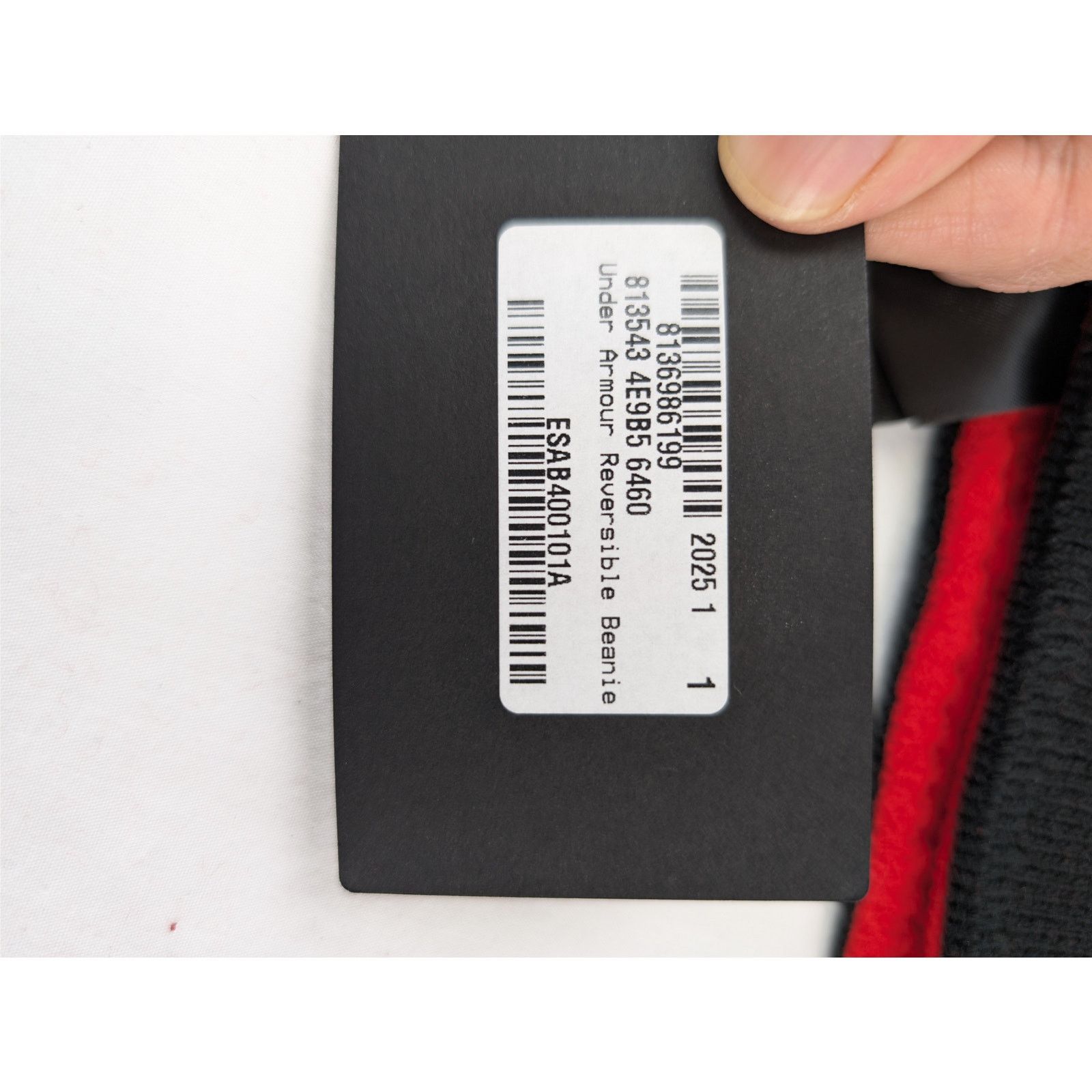 Balenciaga × Under Armour o1rshd1 Q:2 / Size:1 / Reversible Beanie Cap / Hat Red/Black Size ONE SIZE - 11 Thumbnail