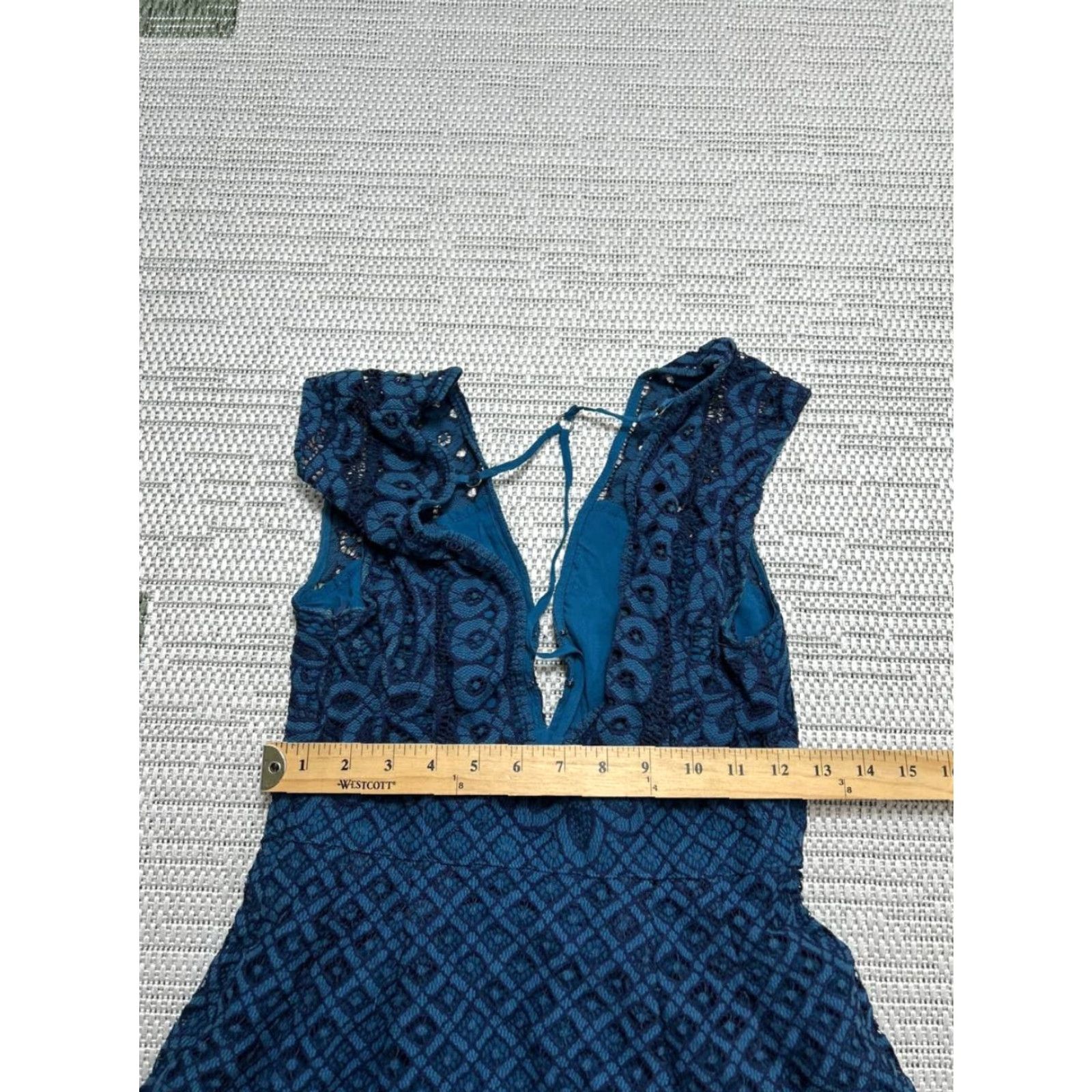 blue lace free people dress Free People Lacy Sleep Slip Dress – a.ell atelier main image 0