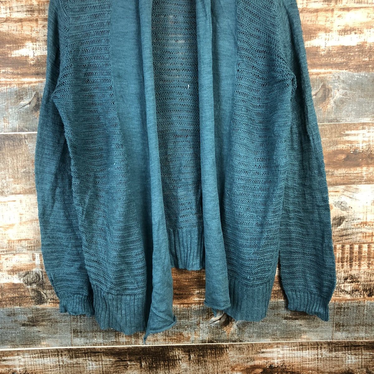 Vintage DL D.V.N Green vintage Cardigan Knitwear #C574 Size US L / EU 52-54 / 3 - 3 Thumbnail