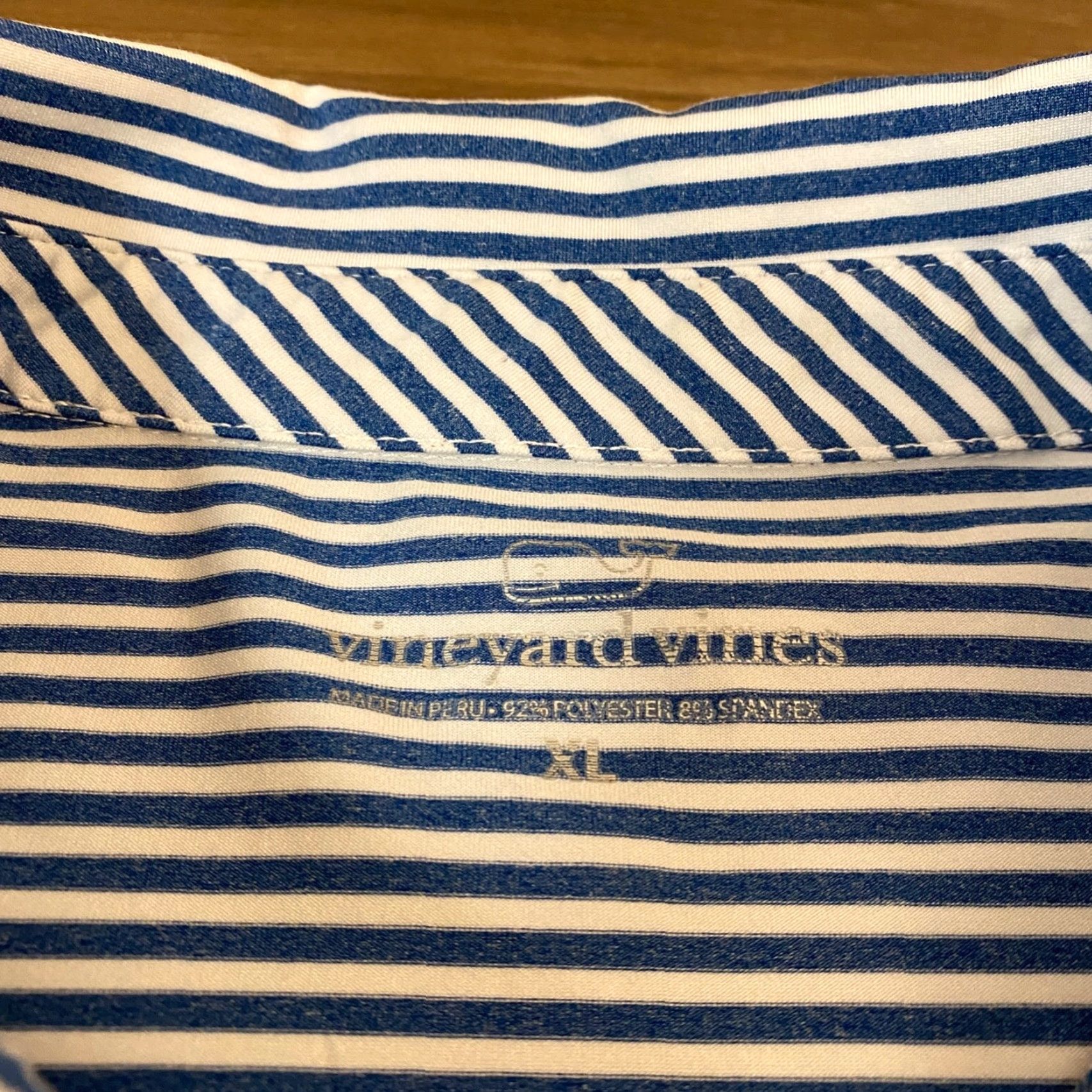 Vineyard Vines Vineyard Vines Polo Shirt Mens XL Performance Blue Striped Short Sleeve Polo Shirt XL Blue Men's Golf Crewneck? Size US XL / EU 56 / 4 - 5 Thumbnail