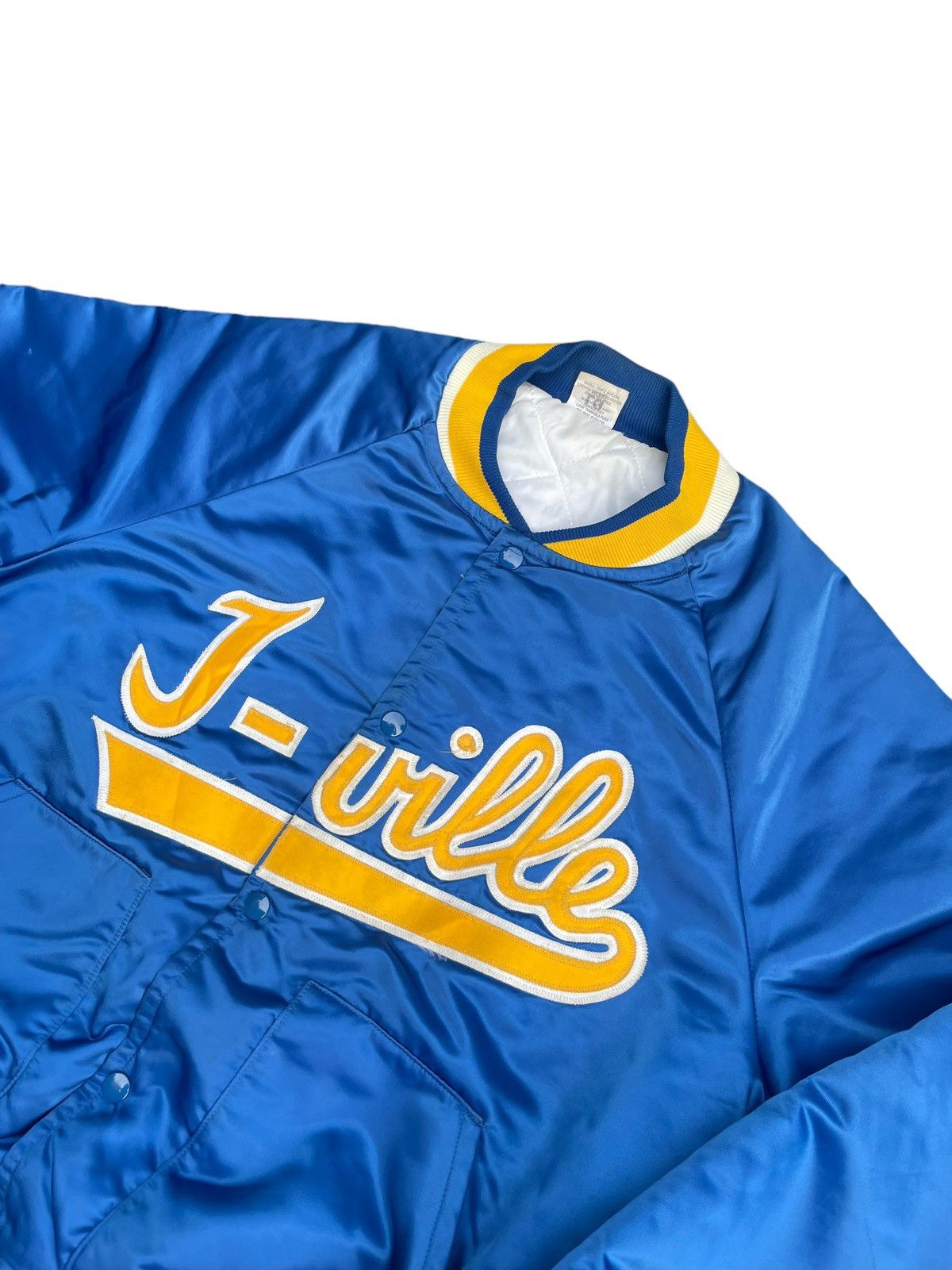 Vintage Vintage 80’s Jackson Ville State Champion Jacket Size US L / EU 52-54 / 3 - 3 Thumbnail