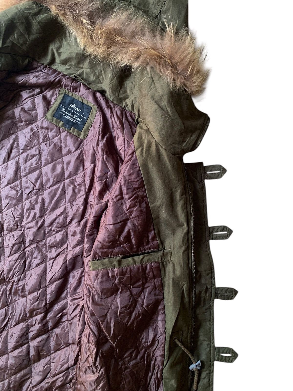 Le Grande Bleu (L.G.B.) Japanese brand beno racoon fur bomber jacket Size US L / EU 52-54 / 3 - 8 Thumbnail
