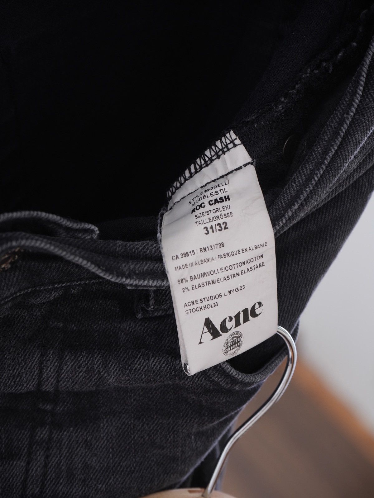 Acne Studios Acne Studios Roc Cash Faded Black Jeans sz31 Size US 31 - 7 Thumbnail