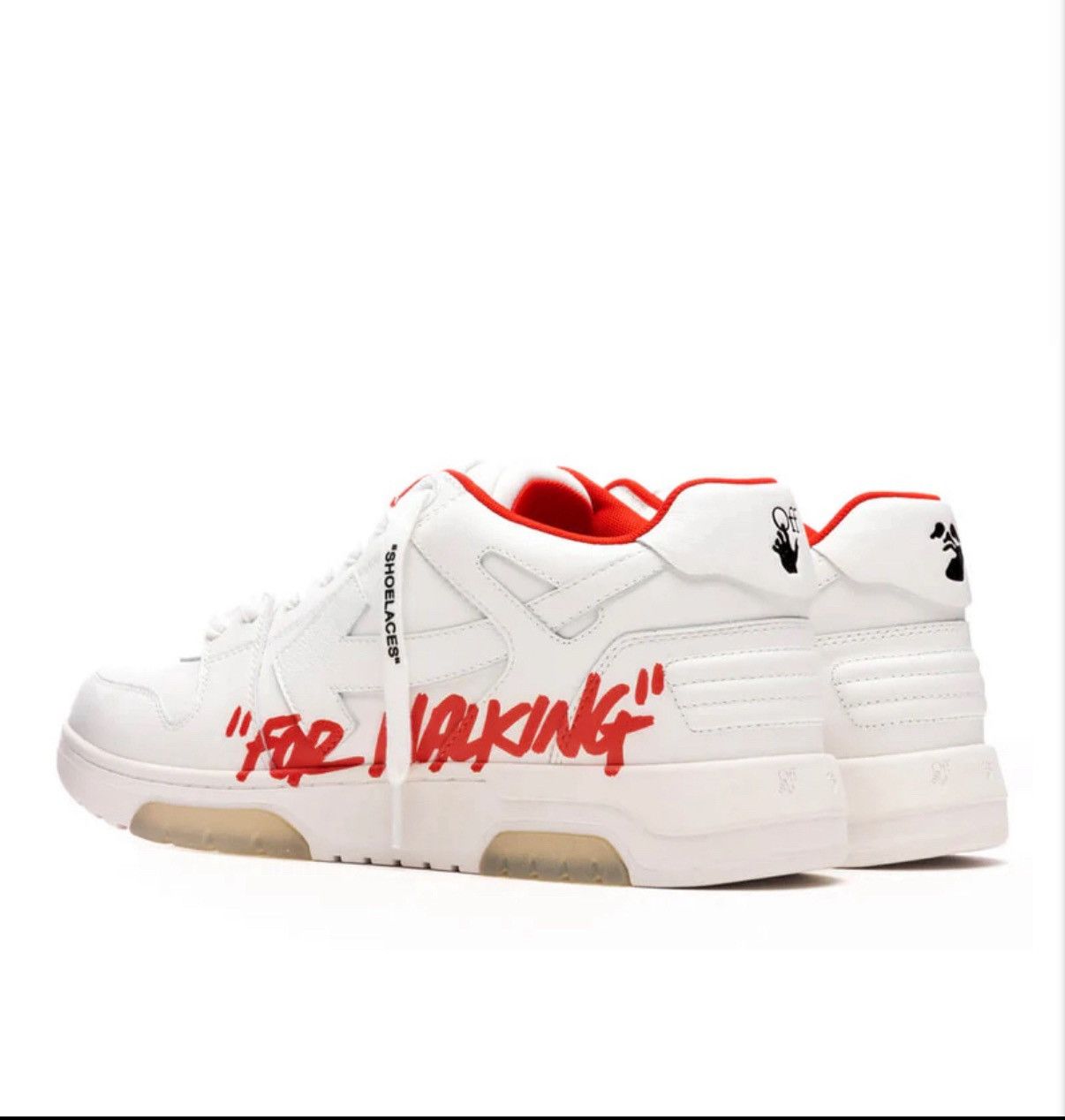 Off-White OFF-WHITE VIRGIL ABLOH OUT OF OFFICE FOR WALKING WHITE/RED Size US 8.5 / EU 41-42 - 3 Thumbnail