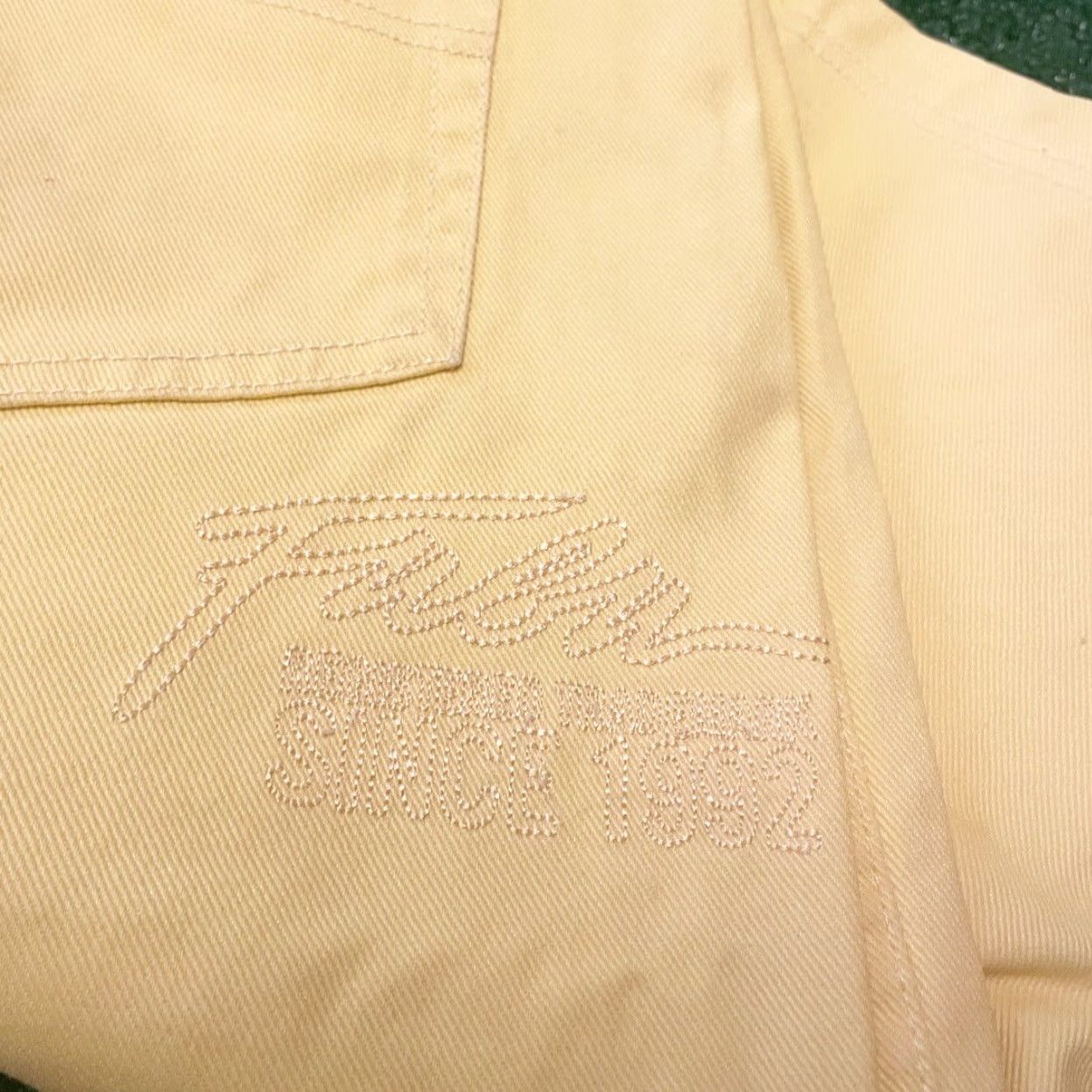 Fubu VINTAGE FUBU Baggy Hip Hop Skater Grunge Jeans Shorts Mens Size 34 Pastel JNCO Pockets Embroidery Embroidered Yellow 34 Mens Size US 34 / EU 50 - 3 Thumbnail