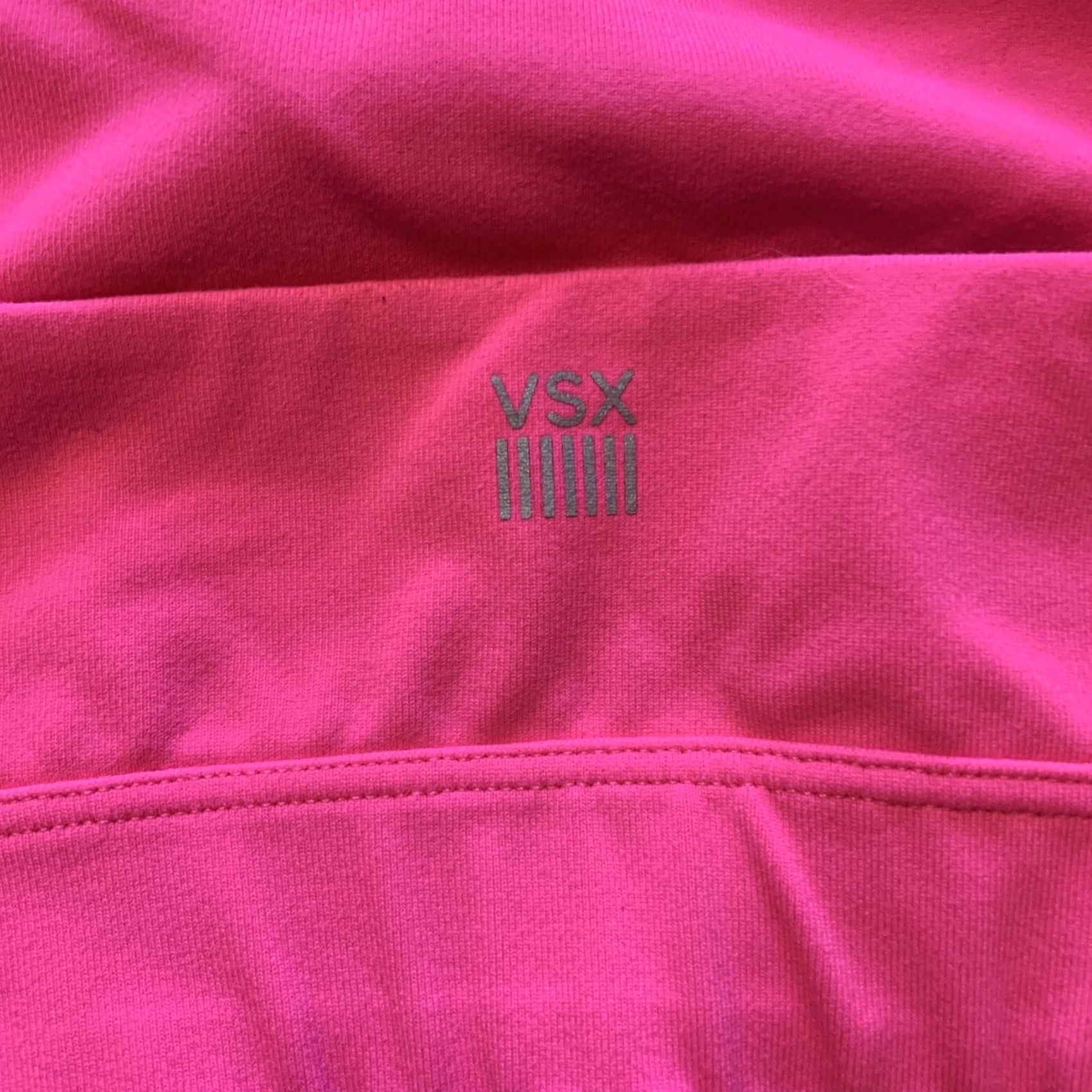 Victoria's Secret Victoria's Secret Sport Bra Pink Player VSX Medium & Black C9 Shape athletic Shirt Womens Medium Pink Athletic Sports Bra Size ONE SIZE - 3 Thumbnail