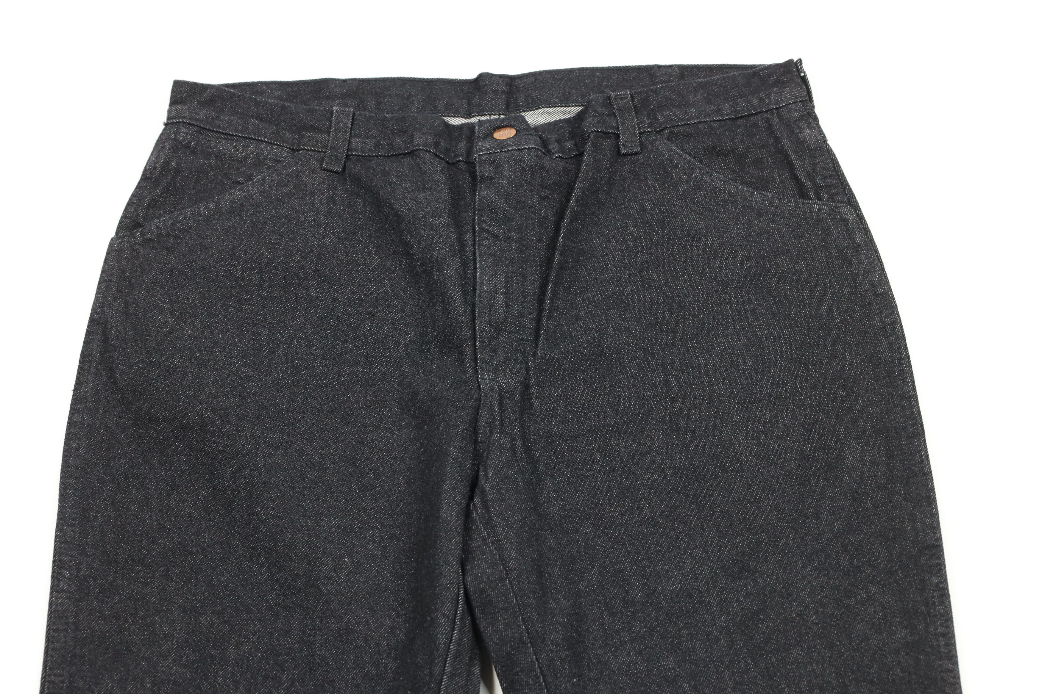 Vintage Vintage 90s Big Ben Wide Leg Denim Jeans Black Cotton Size US 38 / EU 54 - 2 Thumbnail