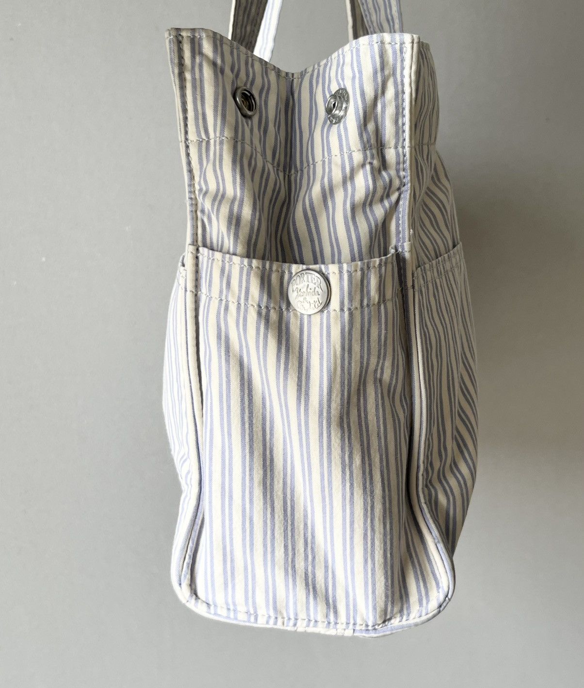 Porter Porter Yoshida Striped Canvas Tote Bag Japan Size ONE SIZE - 9 Thumbnail