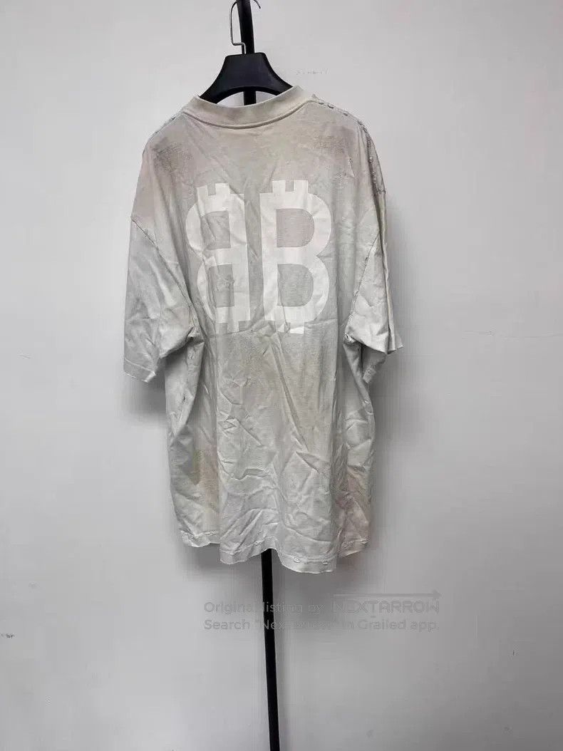 Balenciaga Balenciaga Letter Logo Print Round Neck Short Sleeve T-Shi Size US L / EU 52-54 / 3 - 2 Thumbnail