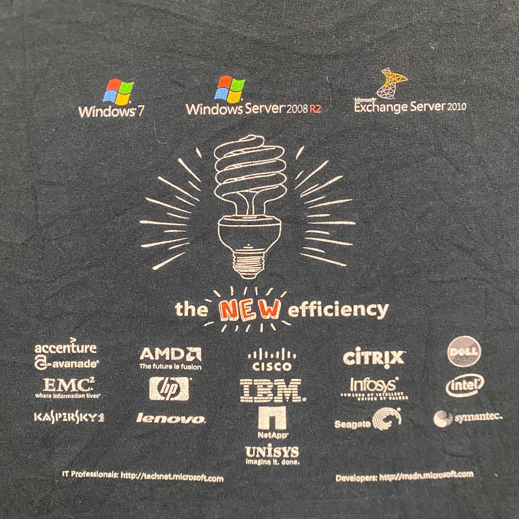 Microsoft Vintage Y2K Microsoft Windows 7 Computer Tech Baggy Tee Size US XL / EU 56 / 4 - 3 Thumbnail