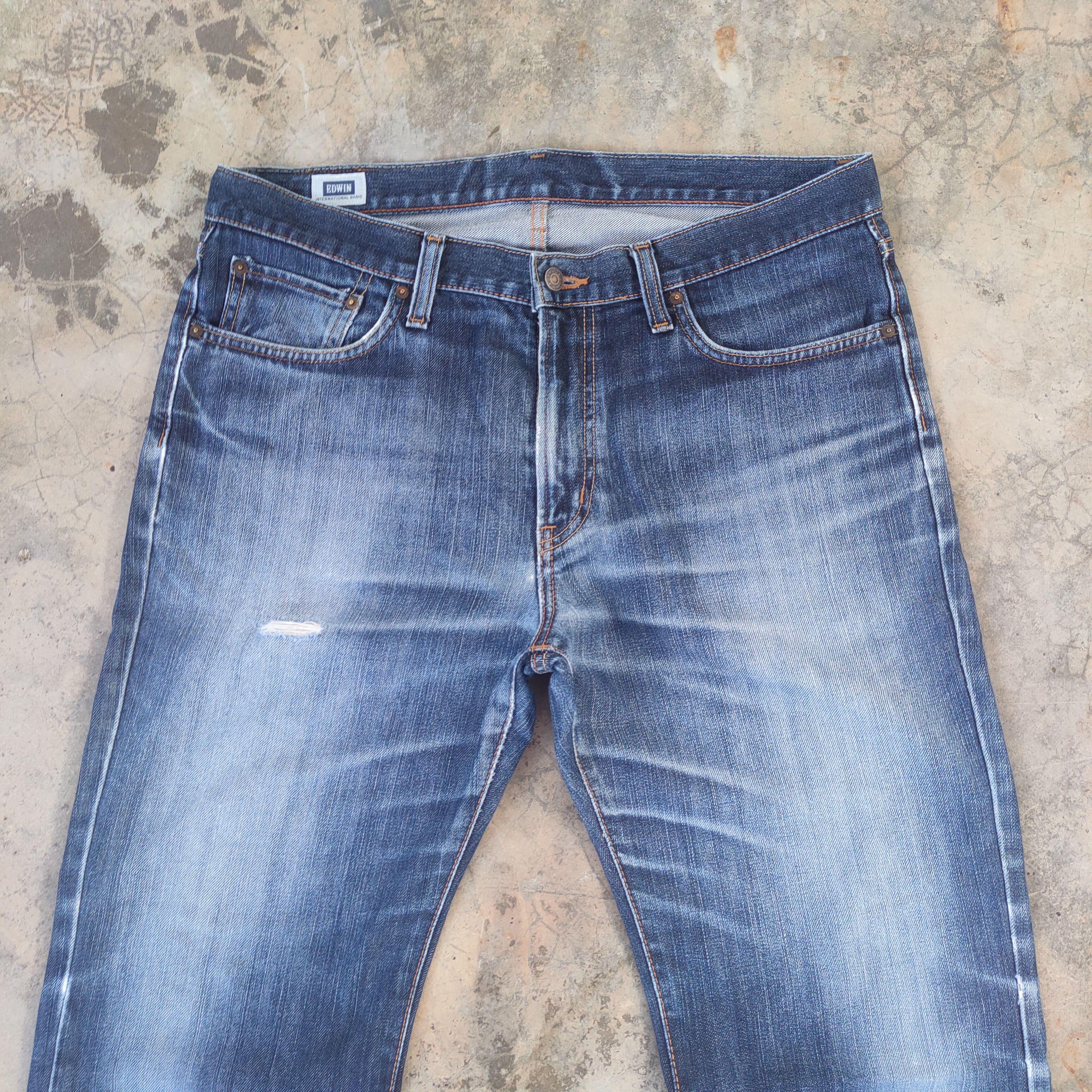 Edwin W38 VINTAGE EDWIN FADED DISTRESSED JEAN DENIM PANTS Size US 38 / EU 54 - 3 Thumbnail