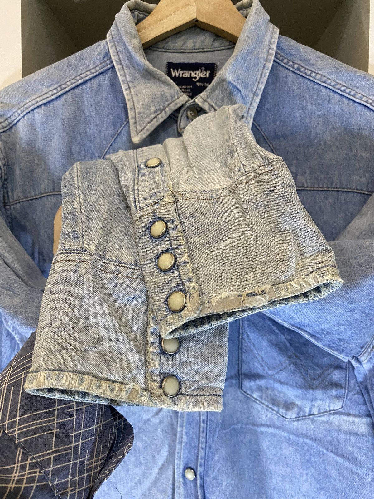 Vintage × Wrangler Vintage Wrangler Wrangler Denim Jacket Size US XL / EU 56 / 4 - 9 Thumbnail