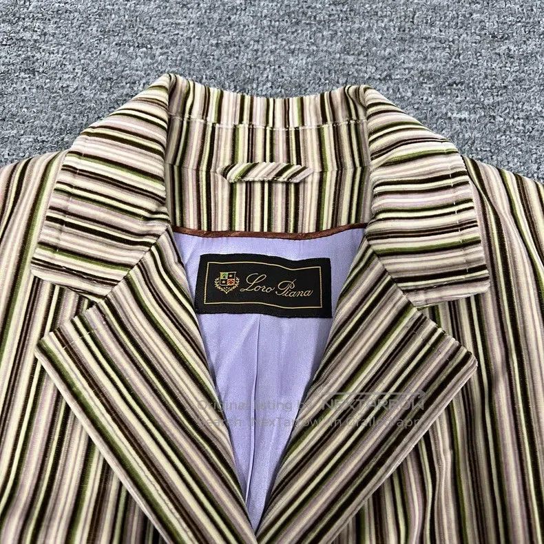Loro Piana Loro Piana Colorful Striped Suit Jacket Size S / US 4 / IT 40 - 3 Thumbnail