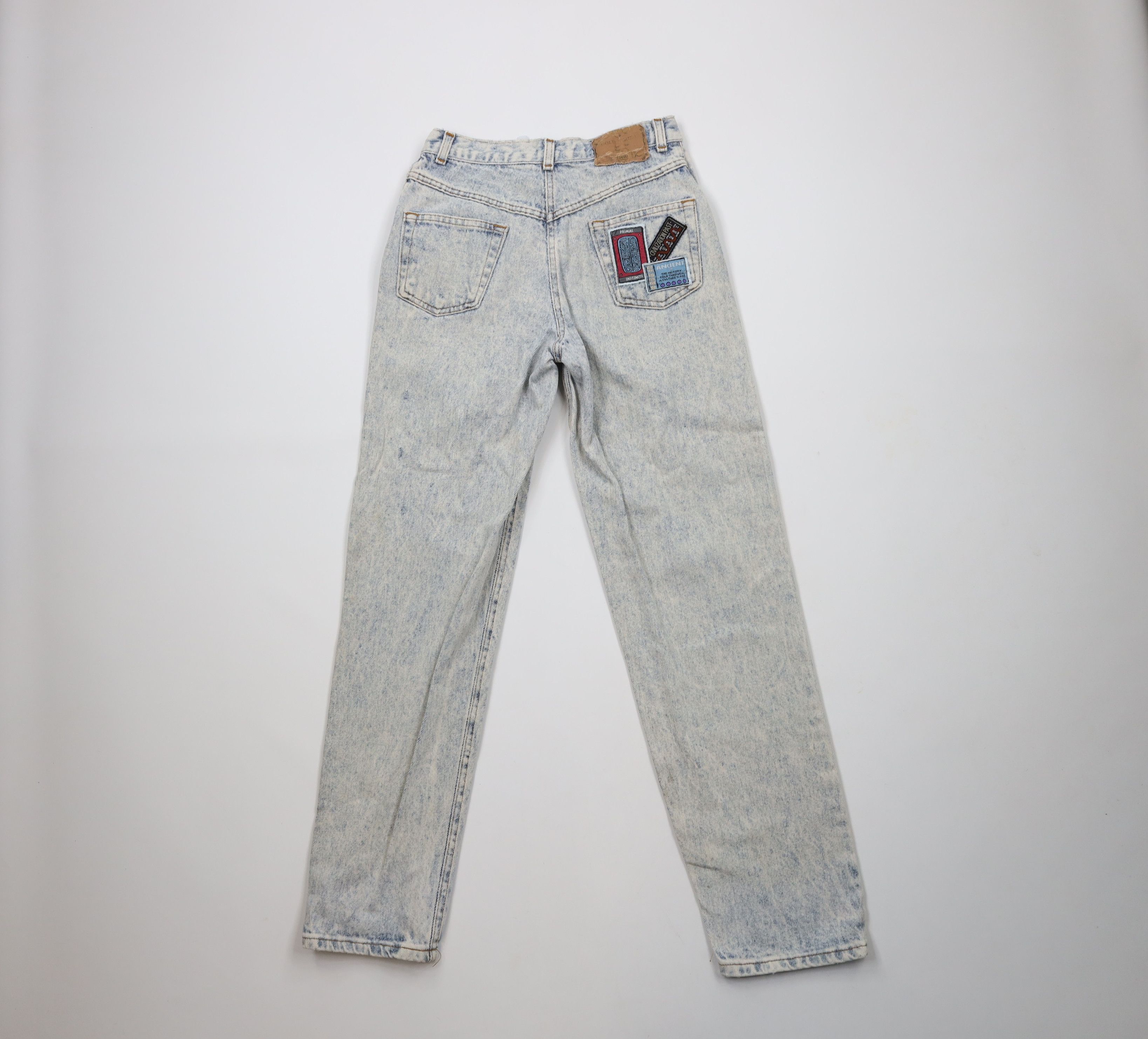 Vintage Vintage 90s Streetwear Acid Wash Straight Leg Denim Jeans Size 26" / US 2 / IT 38 - 10 Thumbnail