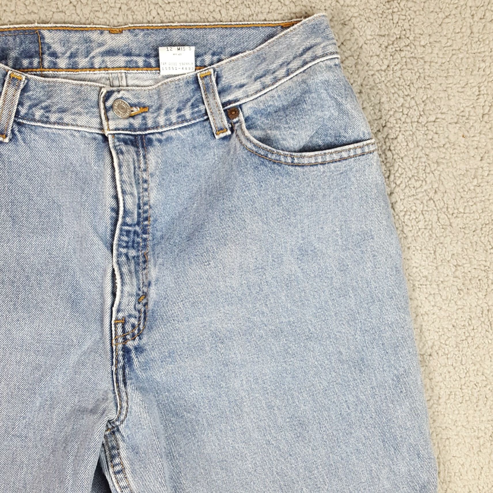 Levi's 90s Levi's Relaxed Tapered 550 Faded Women's Size 12 Denim Blue Jeans High Waist Size 34" / US 12 / IT 48 - 3 Thumbnail