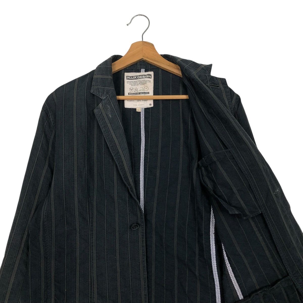 Japanese Brand 🔥SUN FADED DESIGN HICKORY CHORE JACKET ALLIX ISSEY MIYAKE Size US L / EU 52-54 / 3 - 15 Thumbnail