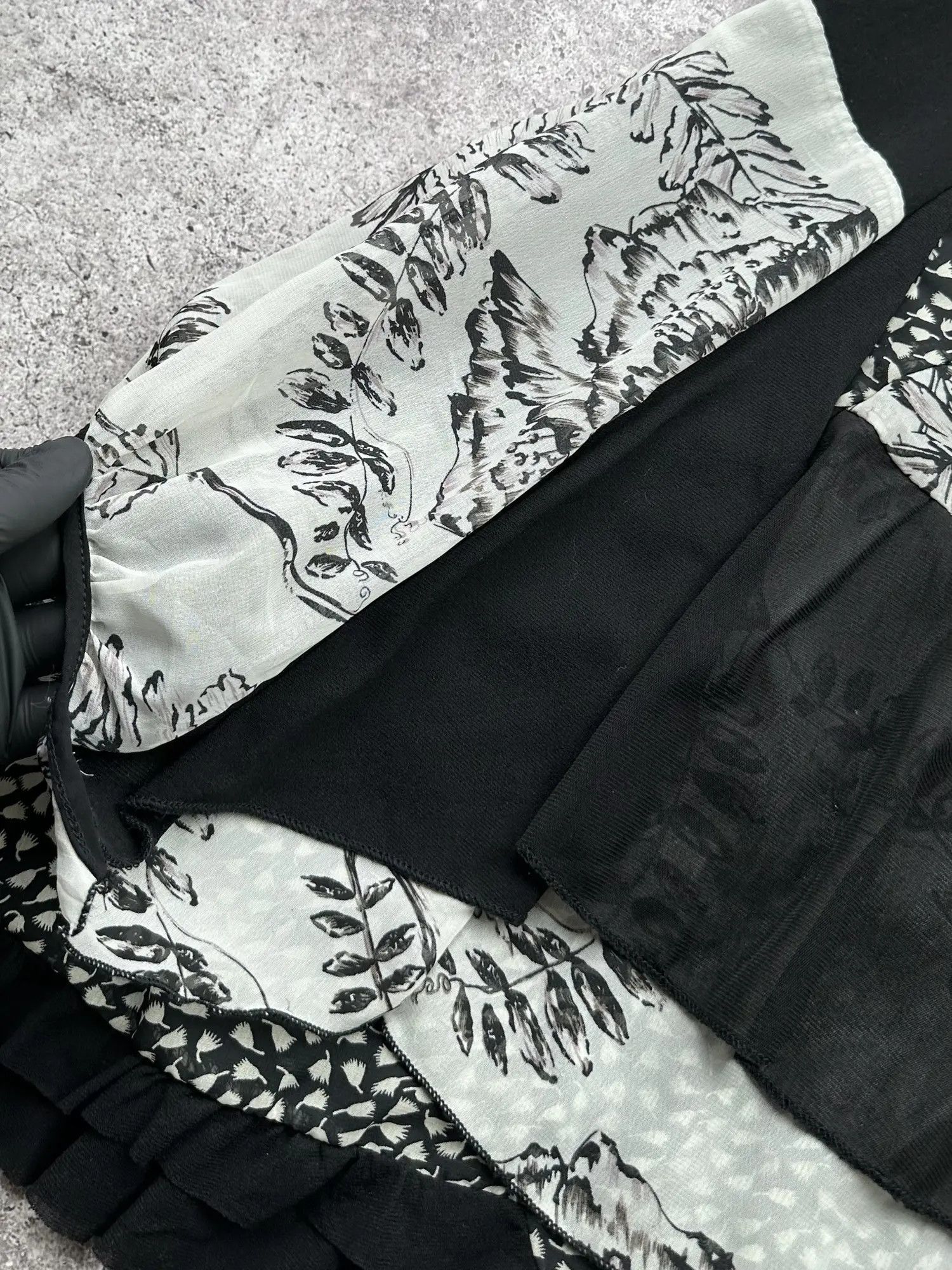 Japanese Brand Vintage Flare Printed Dress C201(V339)(E8) Size M / US 6-8 / IT 42-44 - 6 Thumbnail