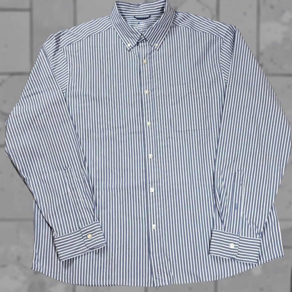 Vineyard Vines Vineyard Vines Shirt Men XL Blue Stripe Button-Up On The Go Performance BRR Shirt Size US XL / EU 56 / 4 - 1 Thumbnail