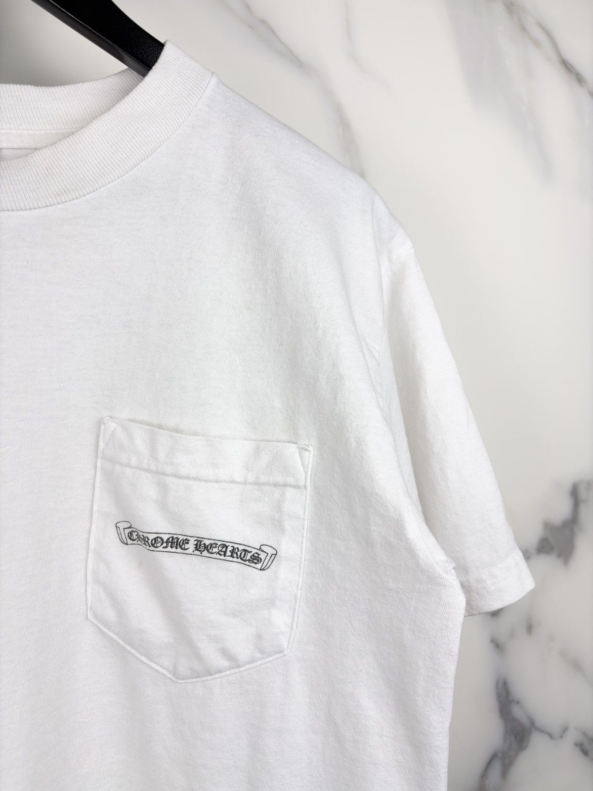 Chrome Hearts Chrome Hearts Vintage USA Spellout Back Logo Pocket Tshirt Size US M / EU 48-50 / 2 - 5 Thumbnail
