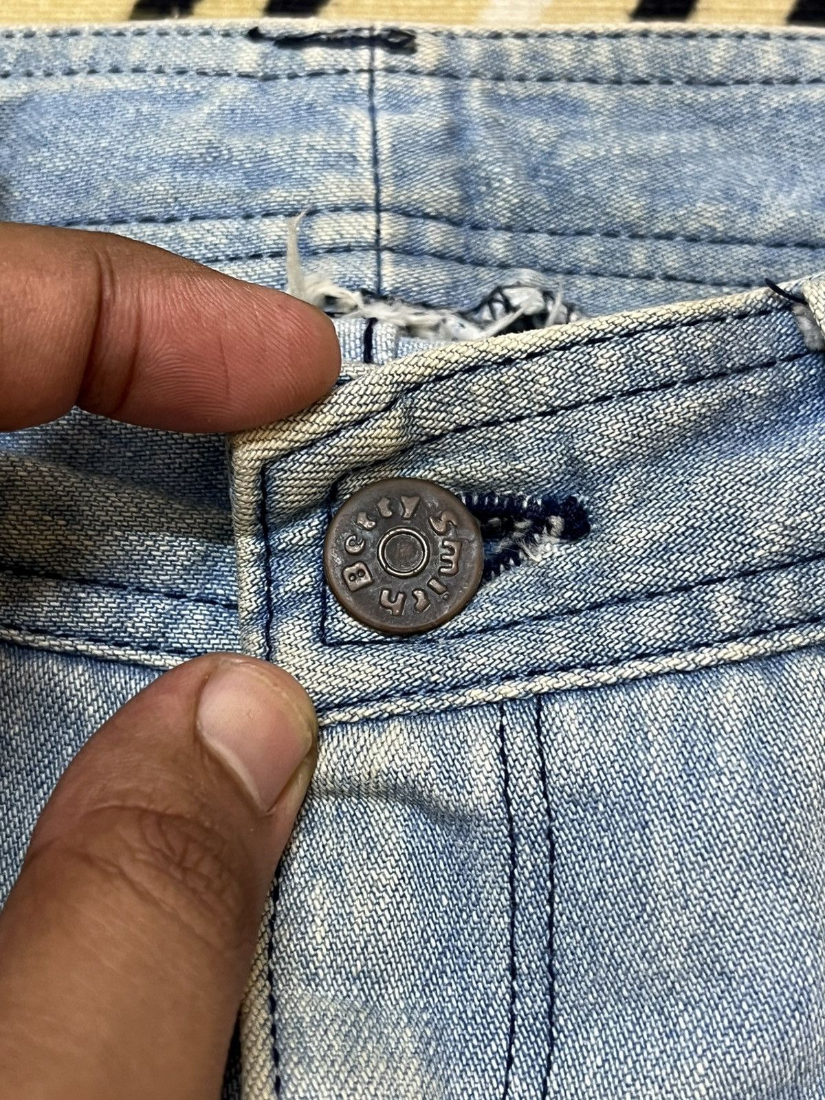 Beauty Beast × Japanese Brand Vintage Betty Smith Flare Bell Bottom Mudwash Denim Size US 29 - 9 Thumbnail
